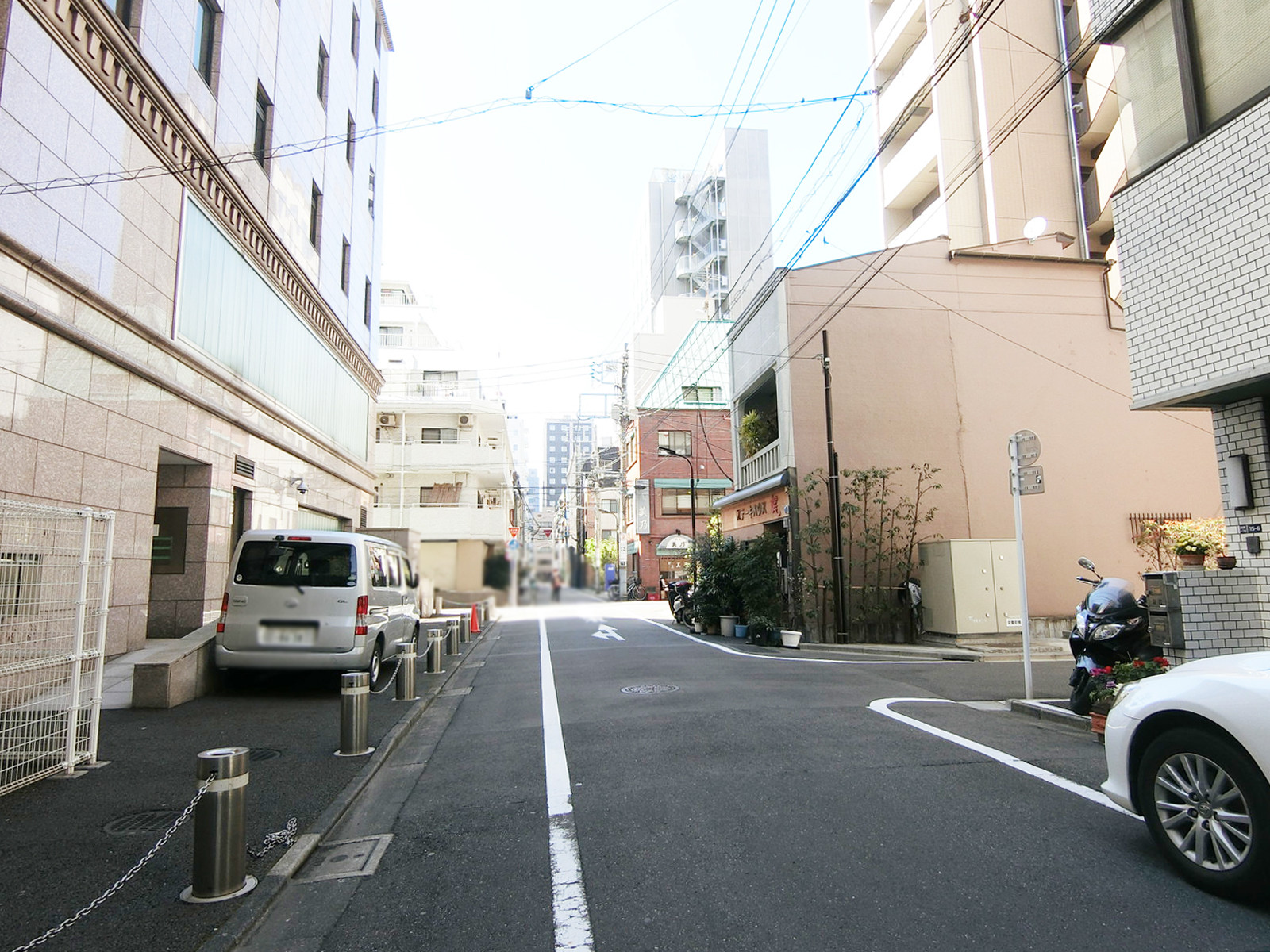 崇城大学会館前面の通り