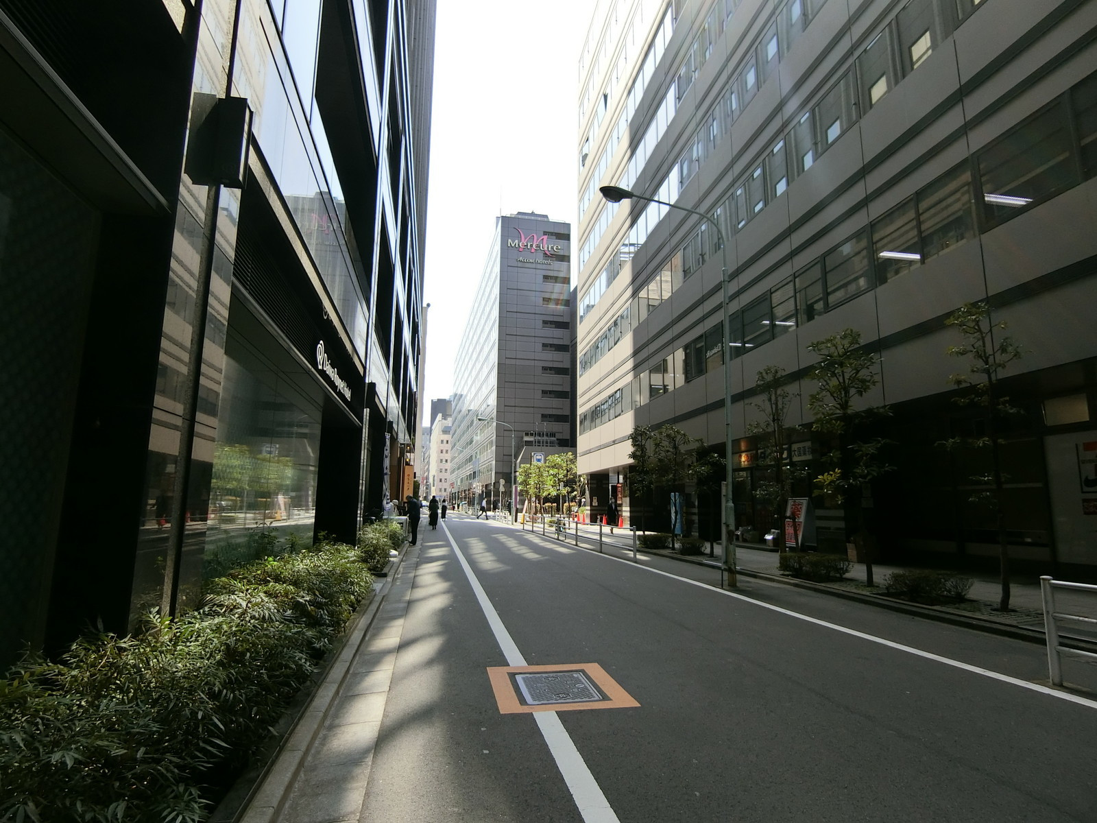 ダイワロイヤル銀座ビル前面の通り