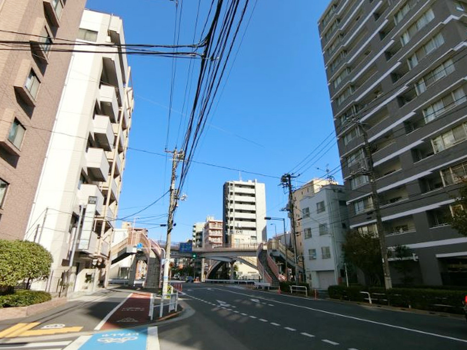 エクレールウチノ前面の桜新道