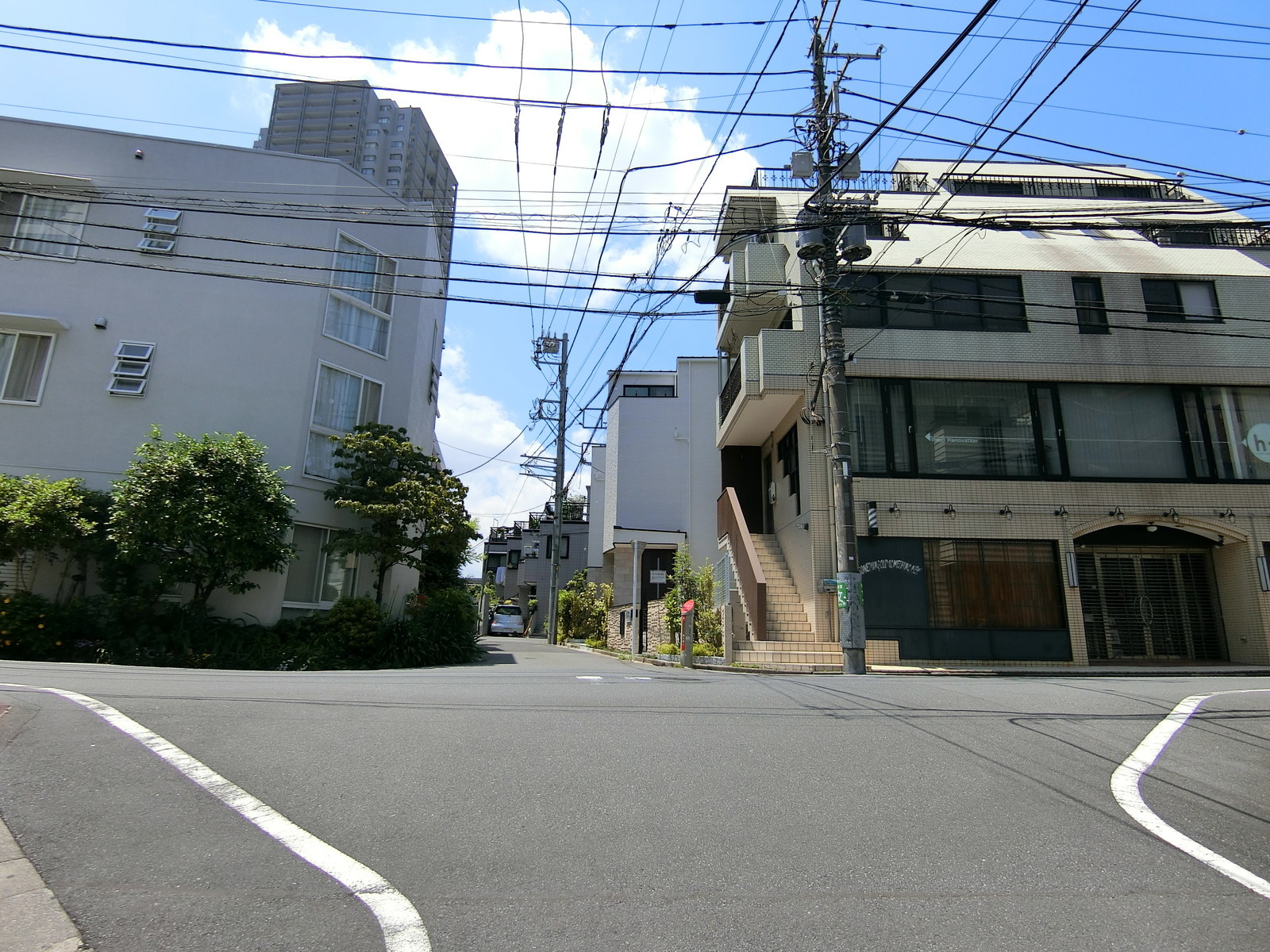 代官山HAUS アネックス前面の通り