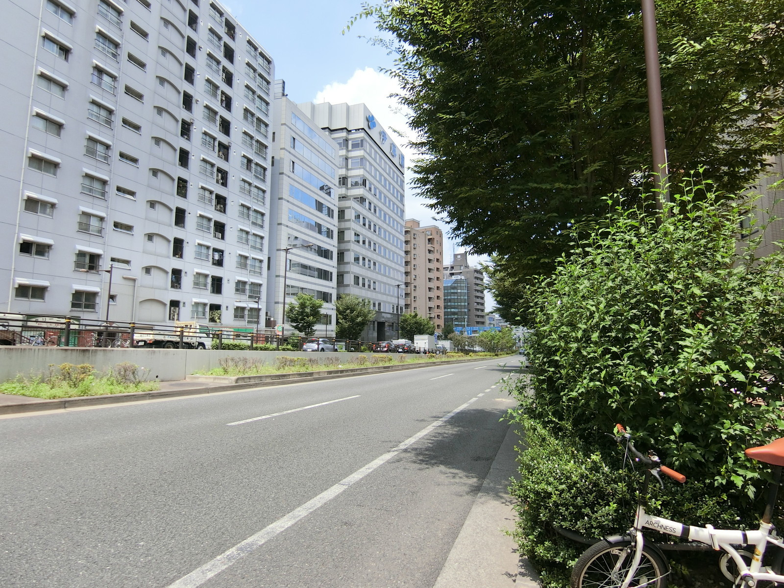 新宿ニューハウンジング前面の山手通り