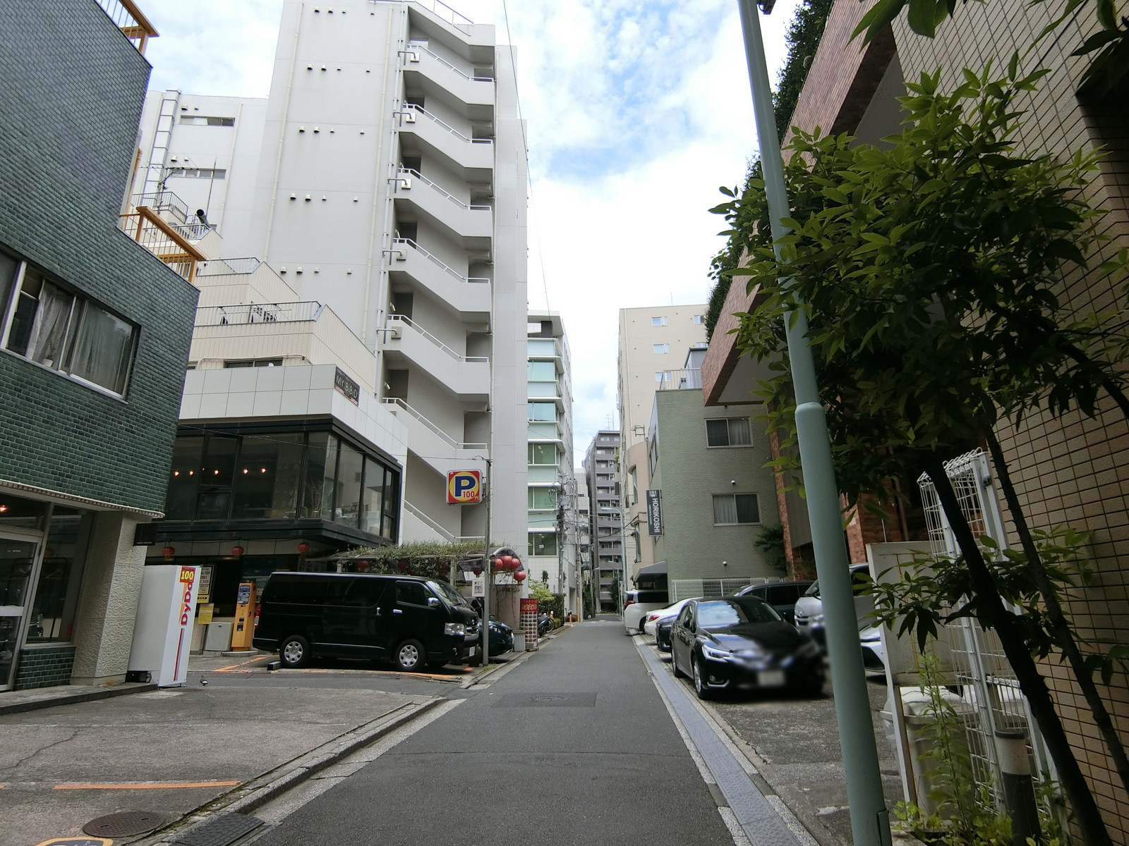 矢ノ倉ハイツ前面の通り