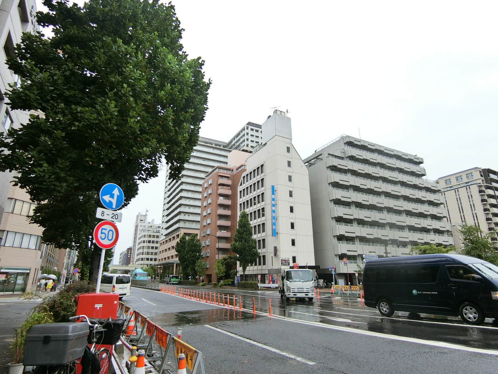 付近の新富晴海線