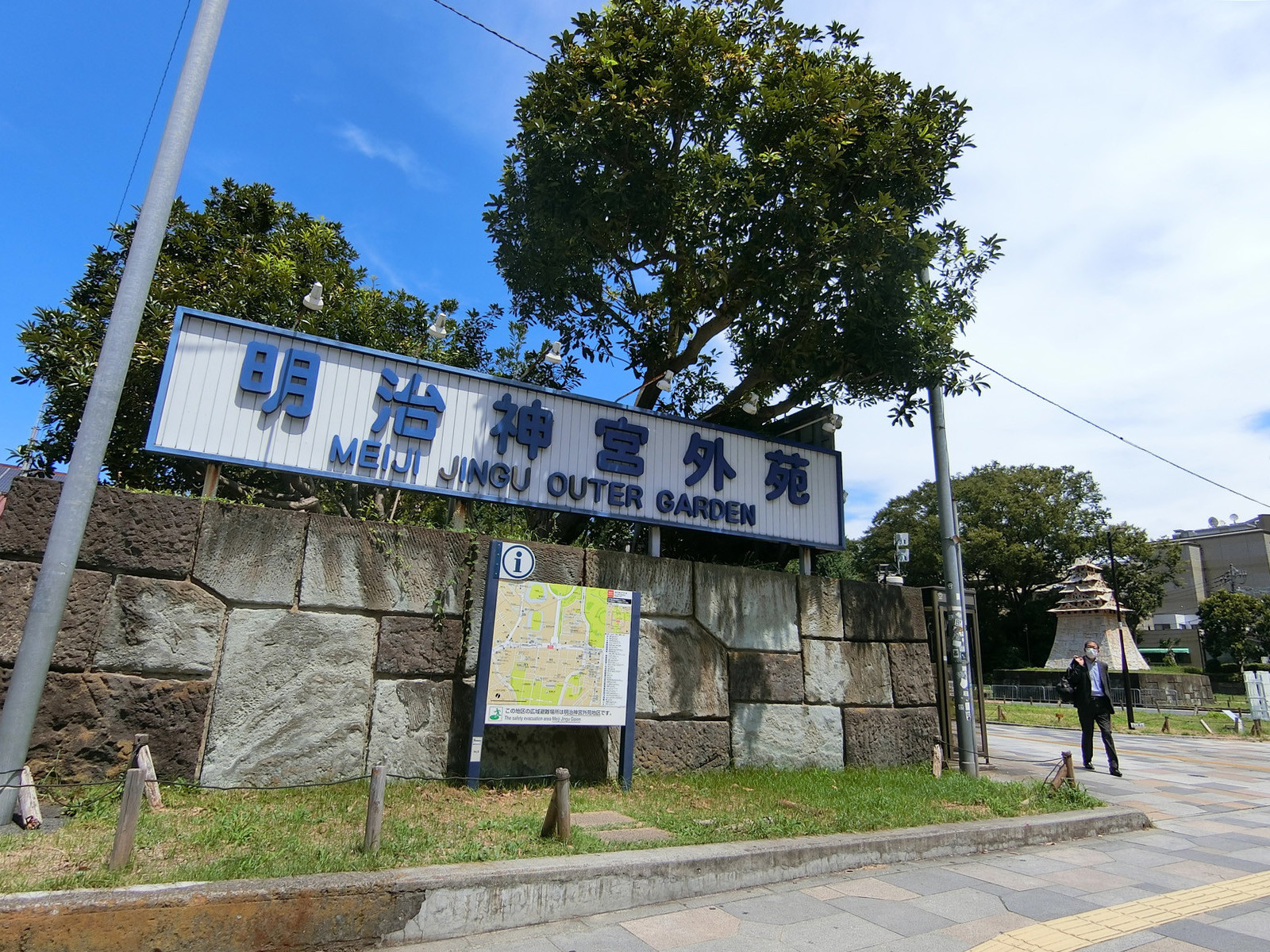 付近の明治神宮外苑