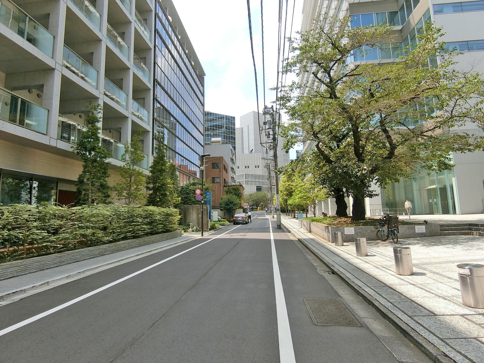 二番町大沼ビル前面の通り