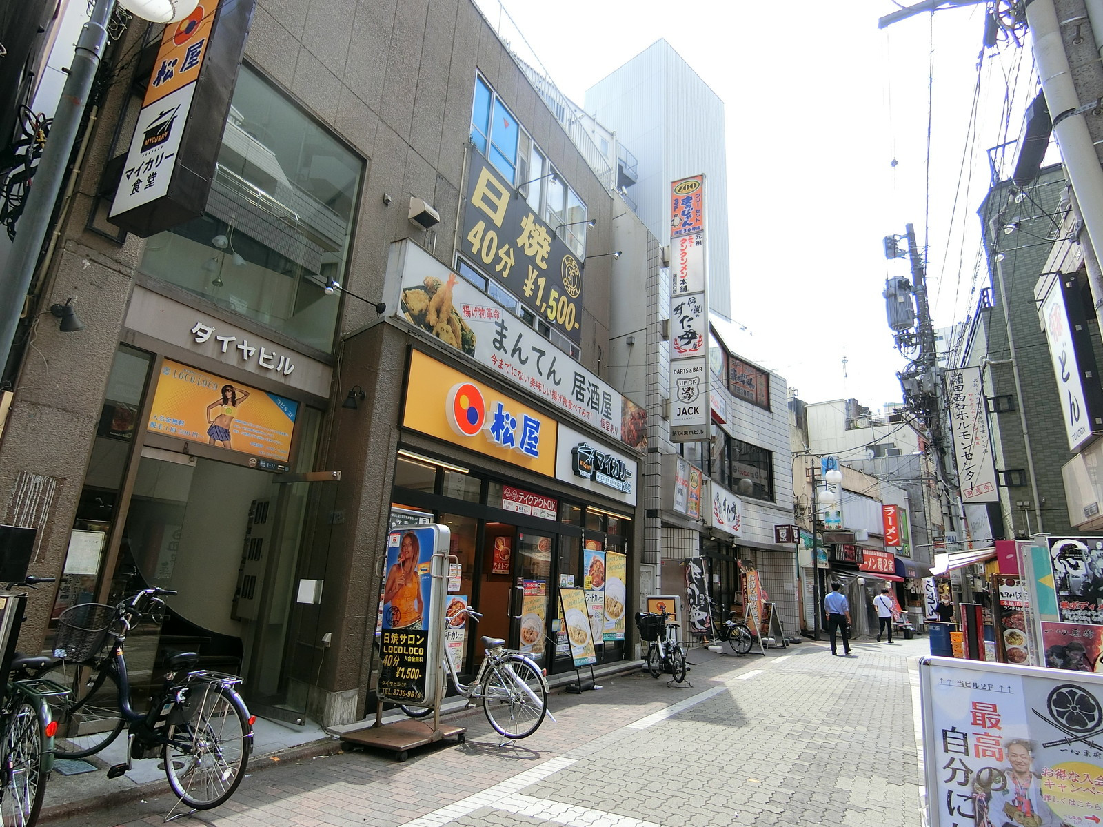 周辺の飲食店の様子