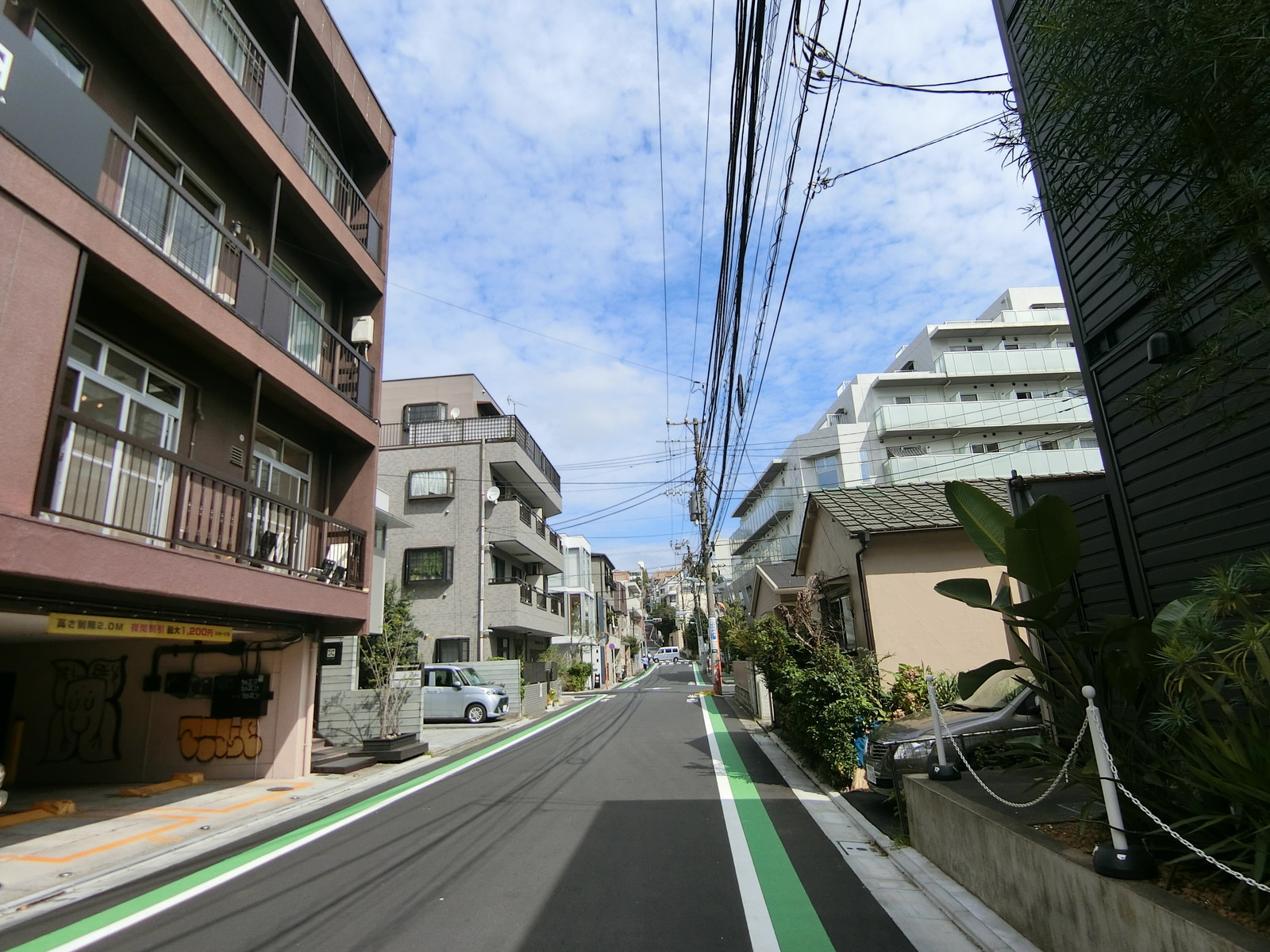 朝日橋ビル前面の通り