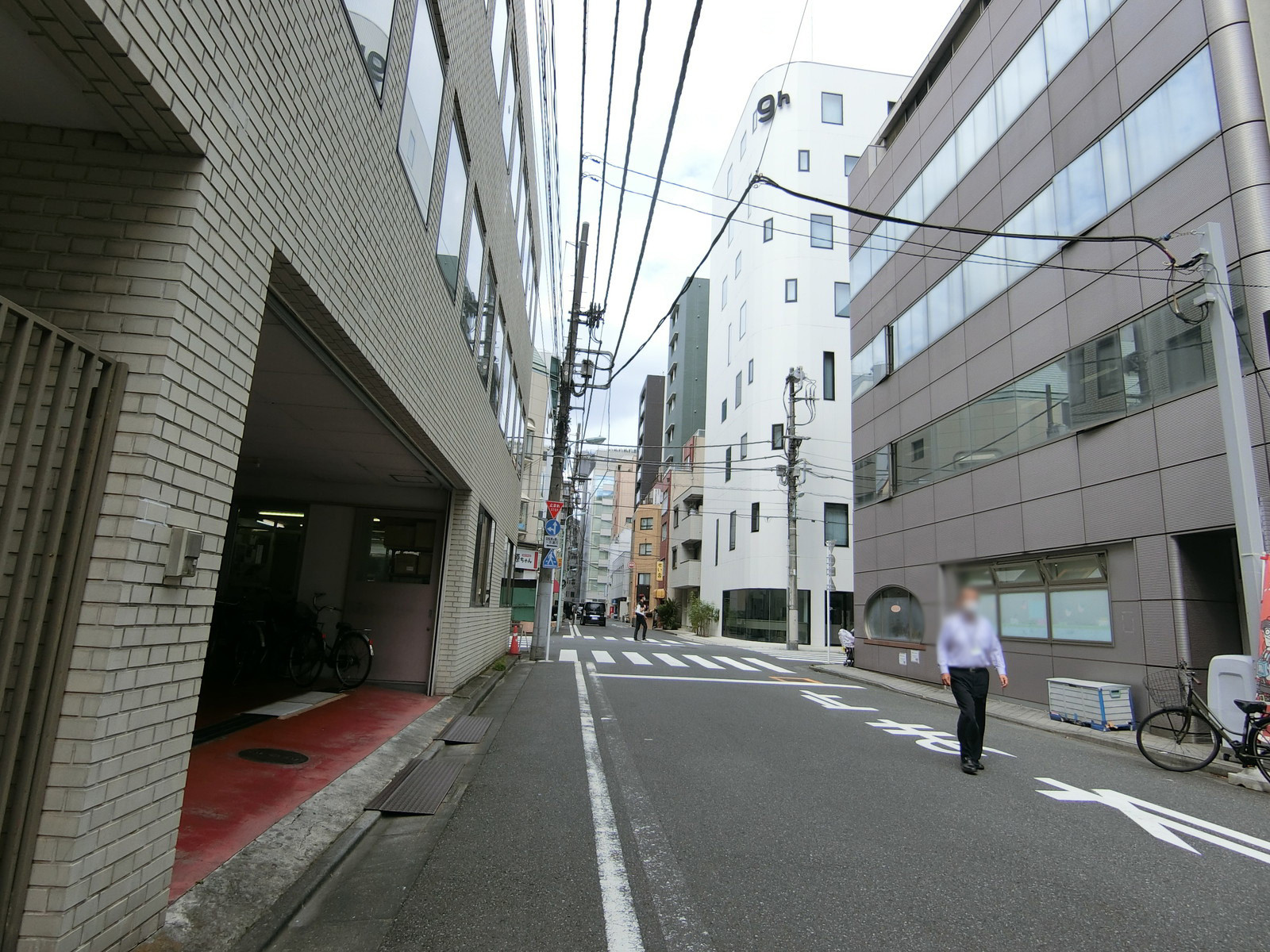 NCC人形町ビル前面の通り