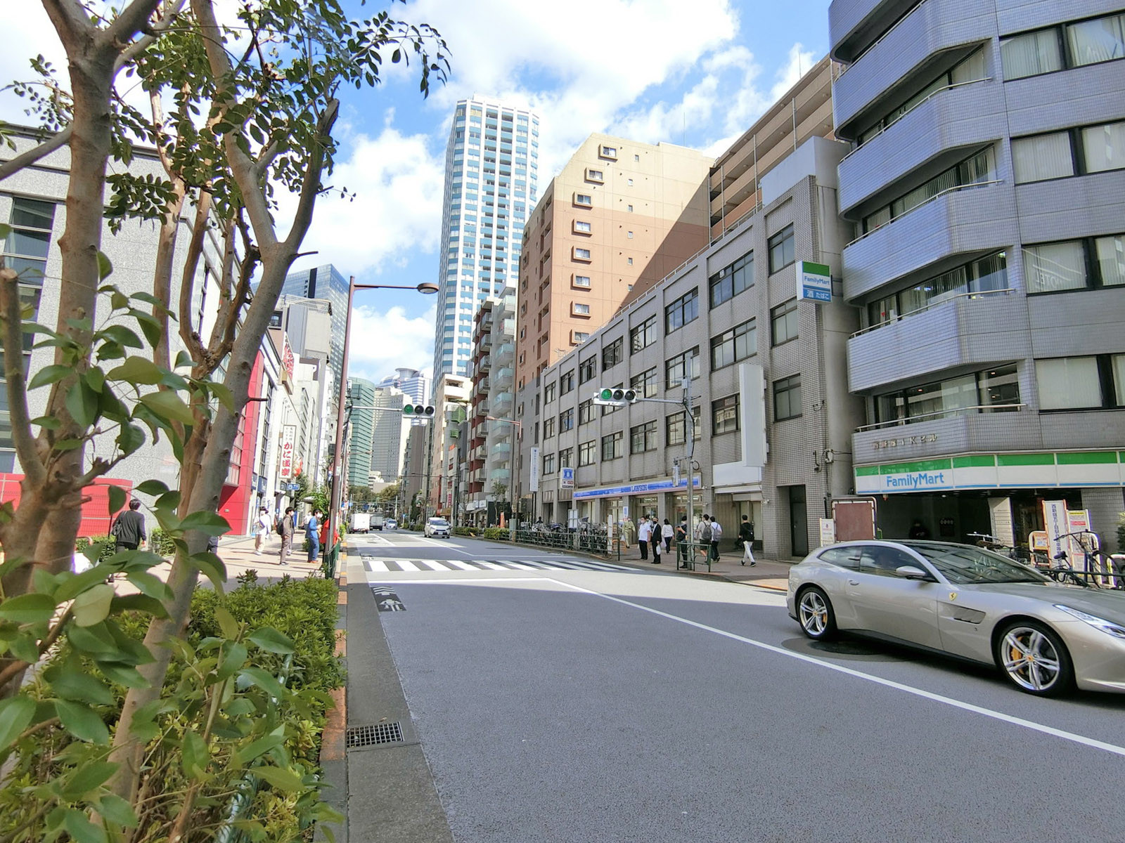 パラガイハイツ前面の方南通り
