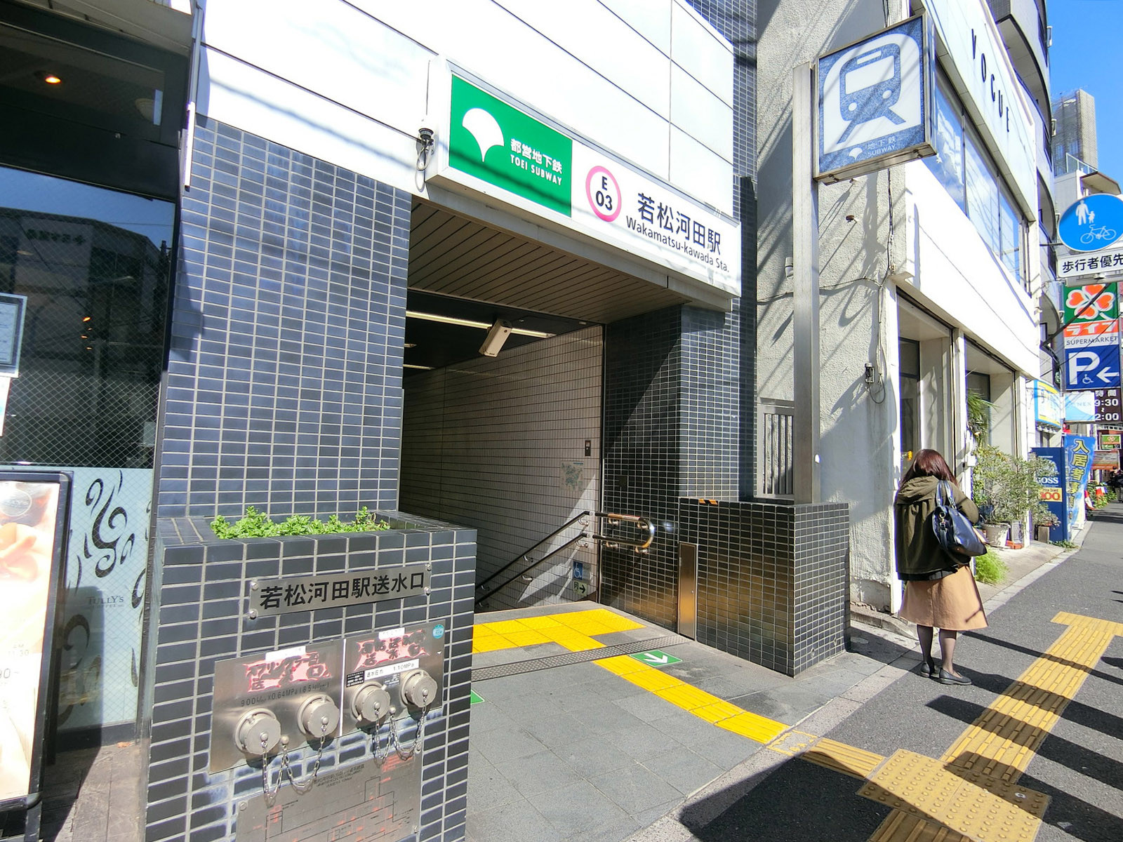 最寄りの「若松河田駅」