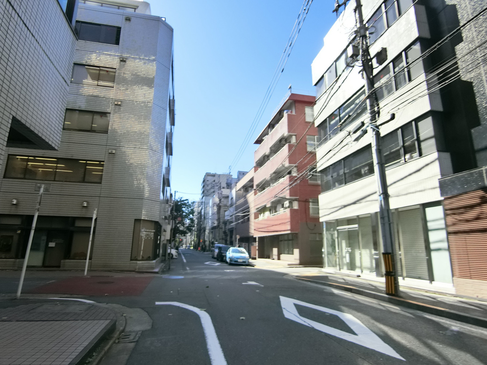 芝園ハウス前面の通り