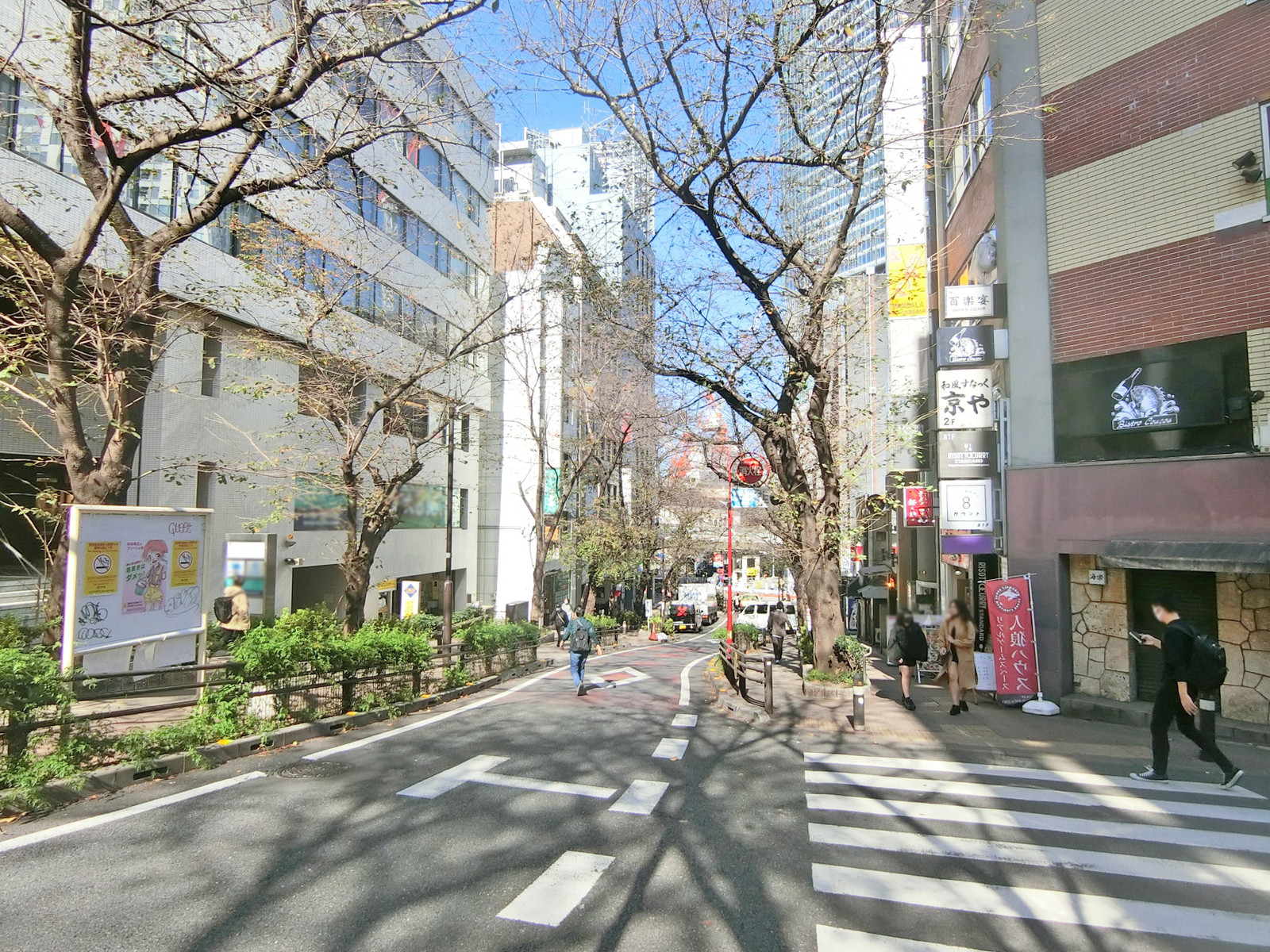 第5富士商事ビル前面のさくら坂