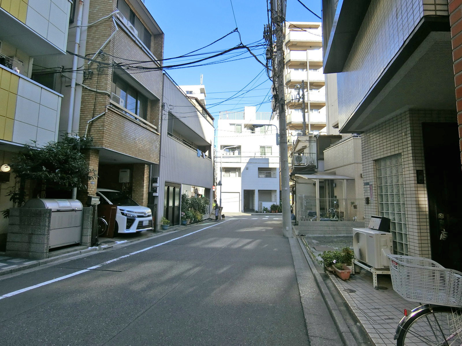 礪波ビル前面の通り