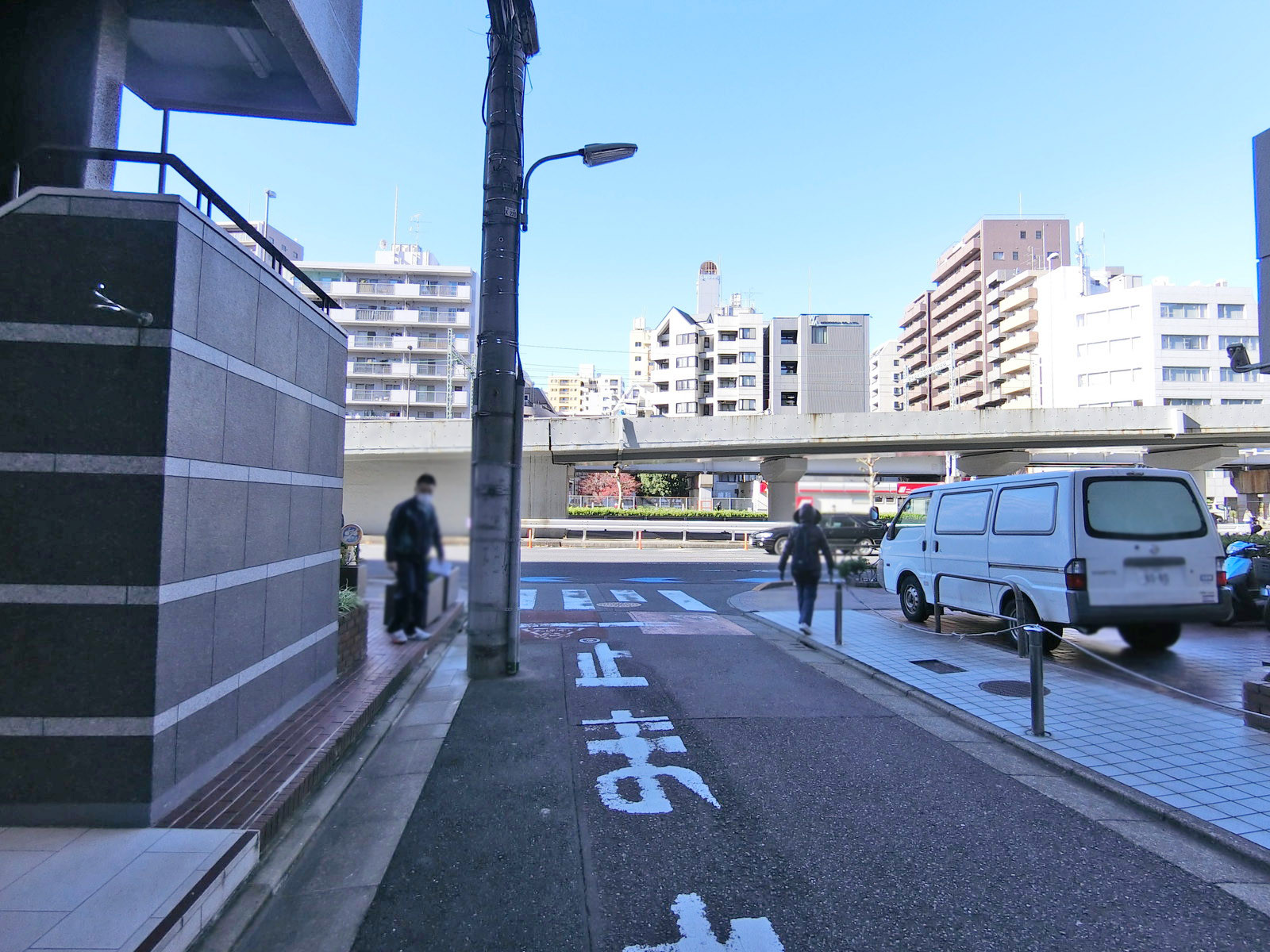 ライオンズマンション大森海岸前面の通り