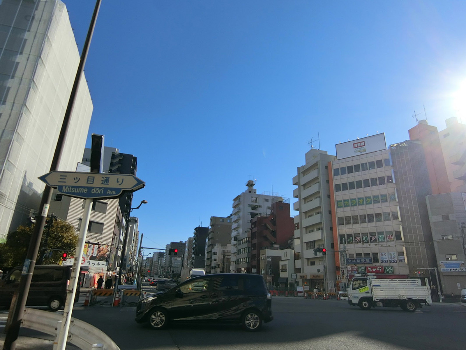 第二亀井ビル付近の木場五丁目交差点