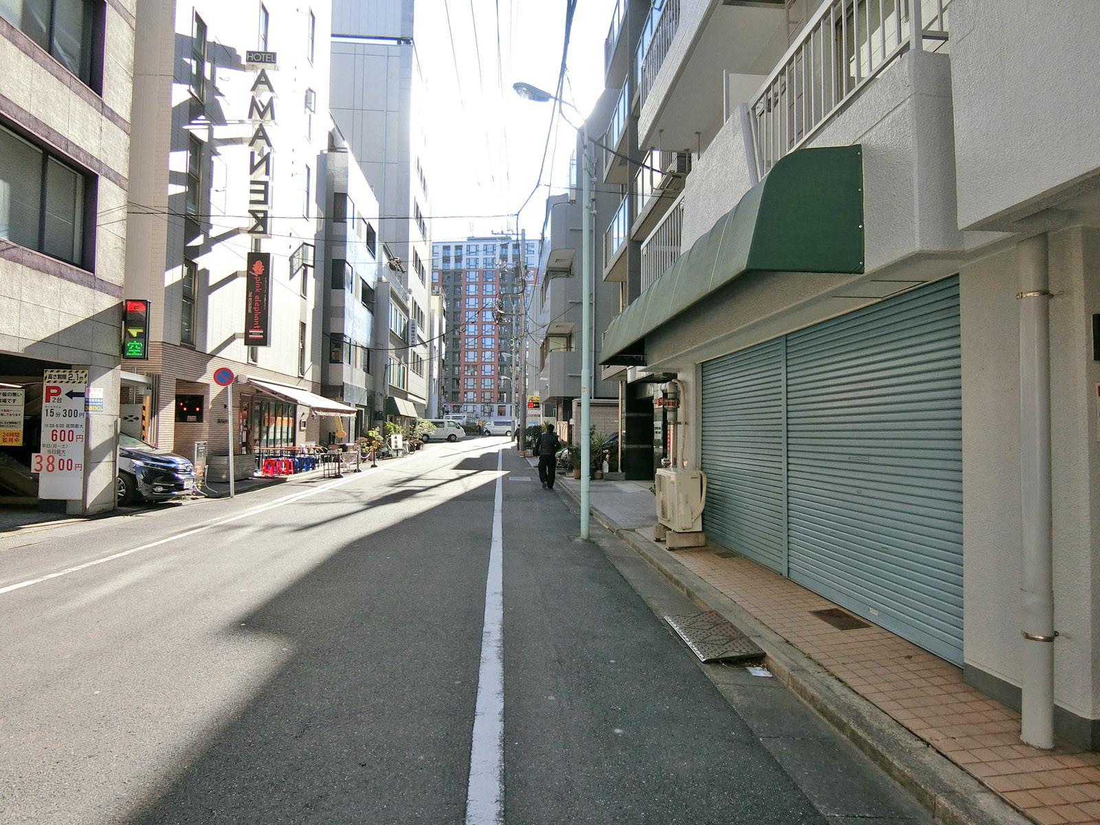 新富田所ビル前面の通り