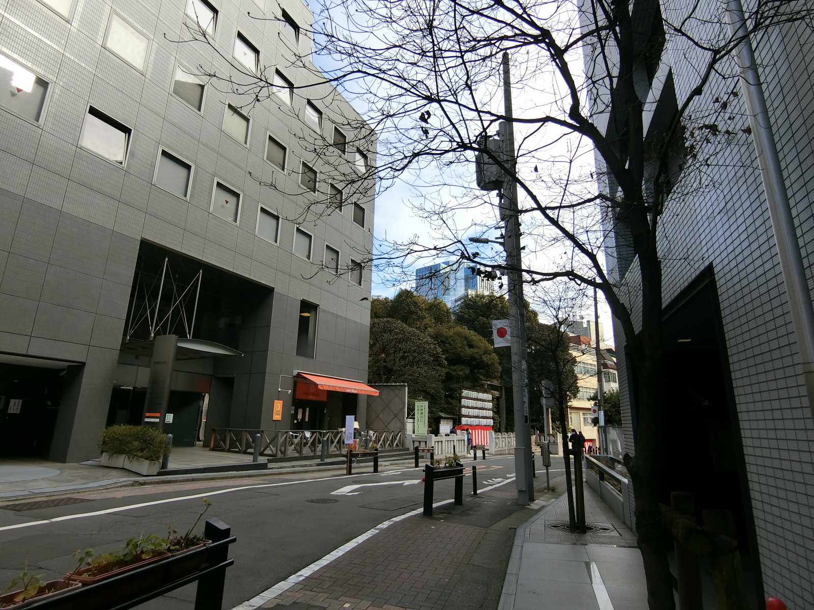 寶5号館前面の通り