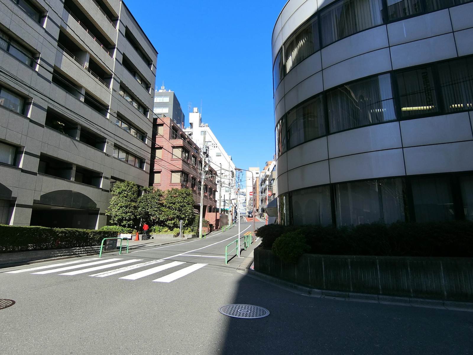 ノーブルコート平河町前面の通り