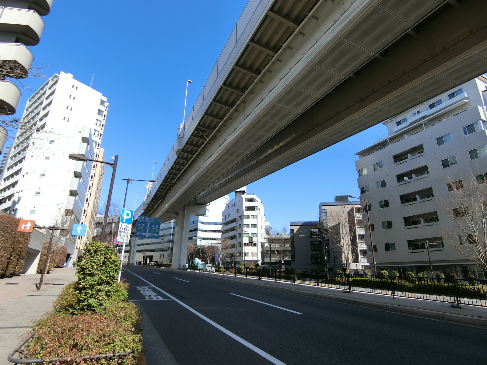 さんこうビル前面の山手通り