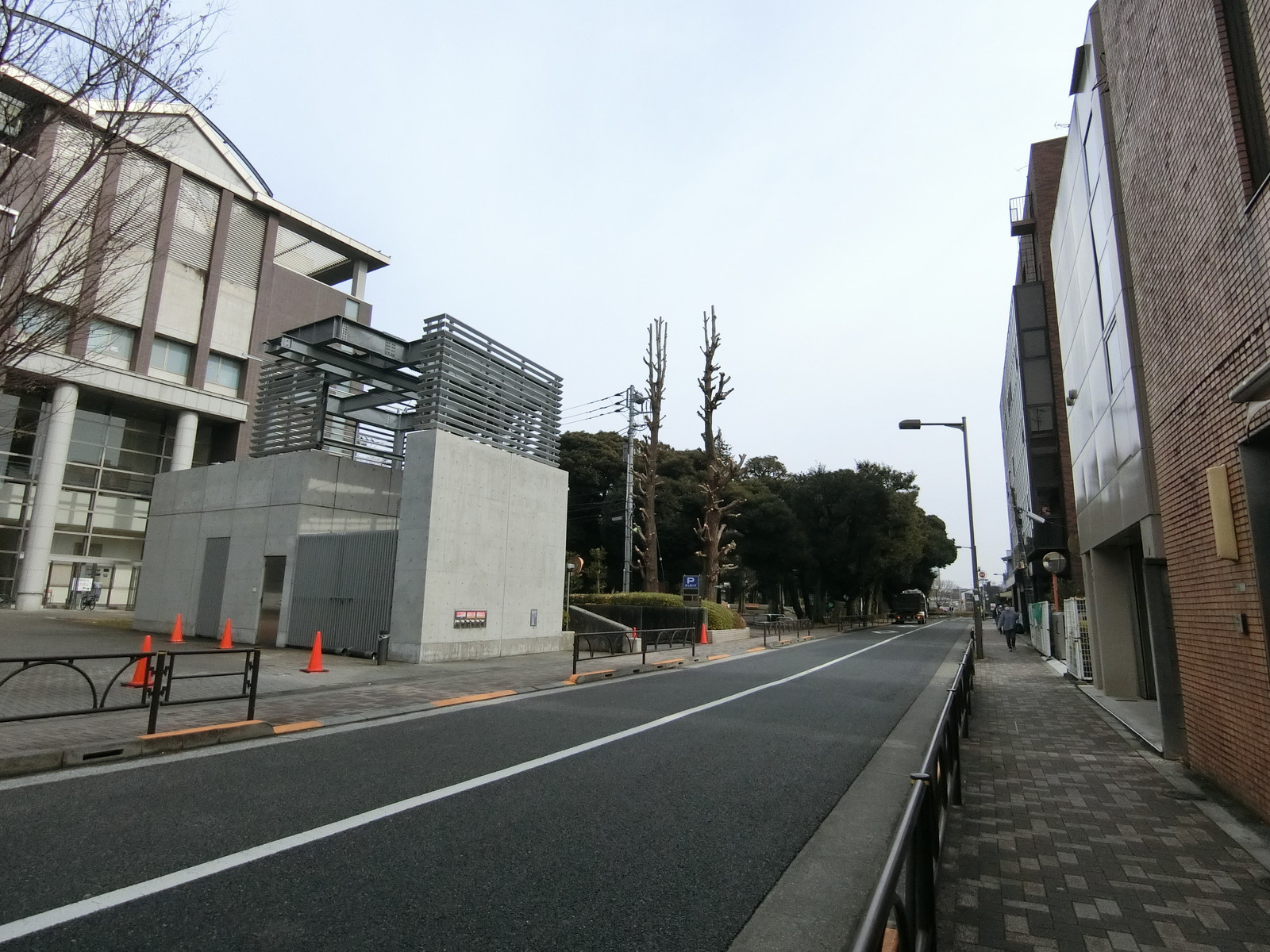 木村ビル前面の通り