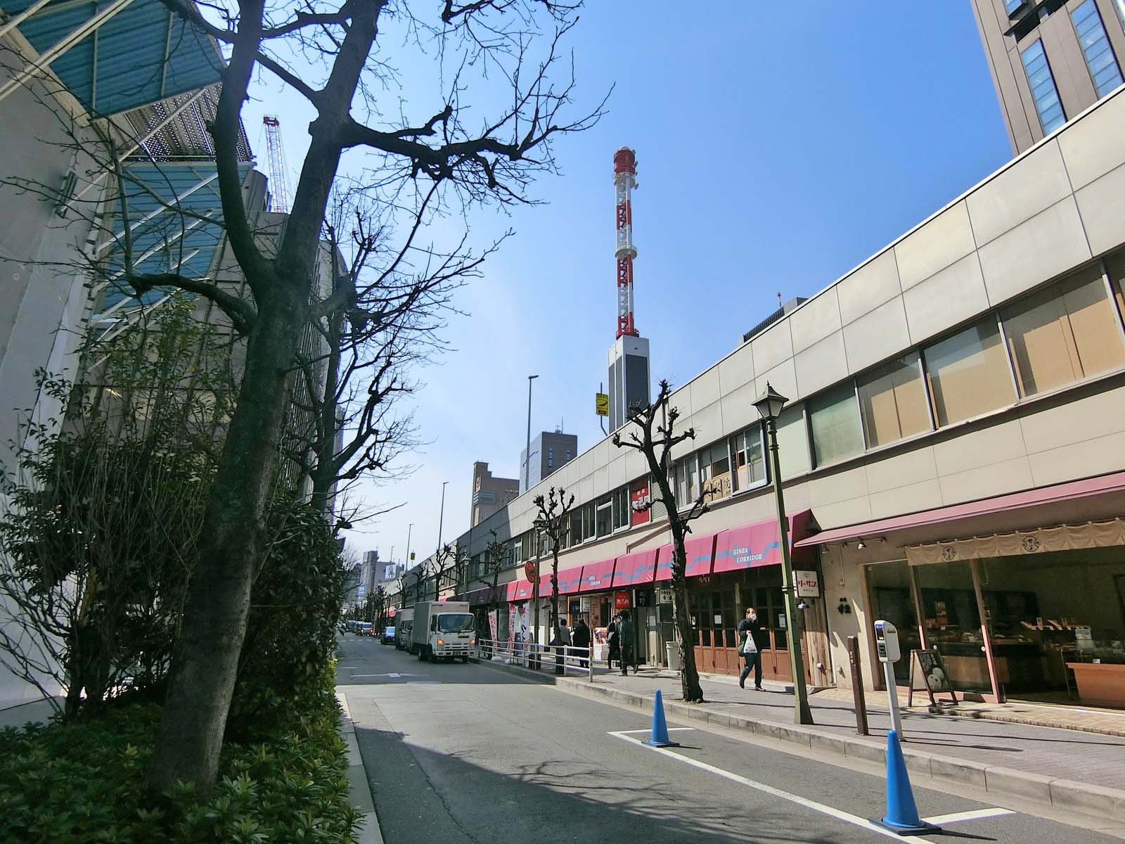付近の銀座コリドー通り