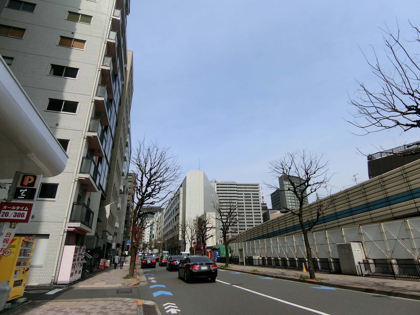 ハイツニュー平河前面の半蔵門駅通り
