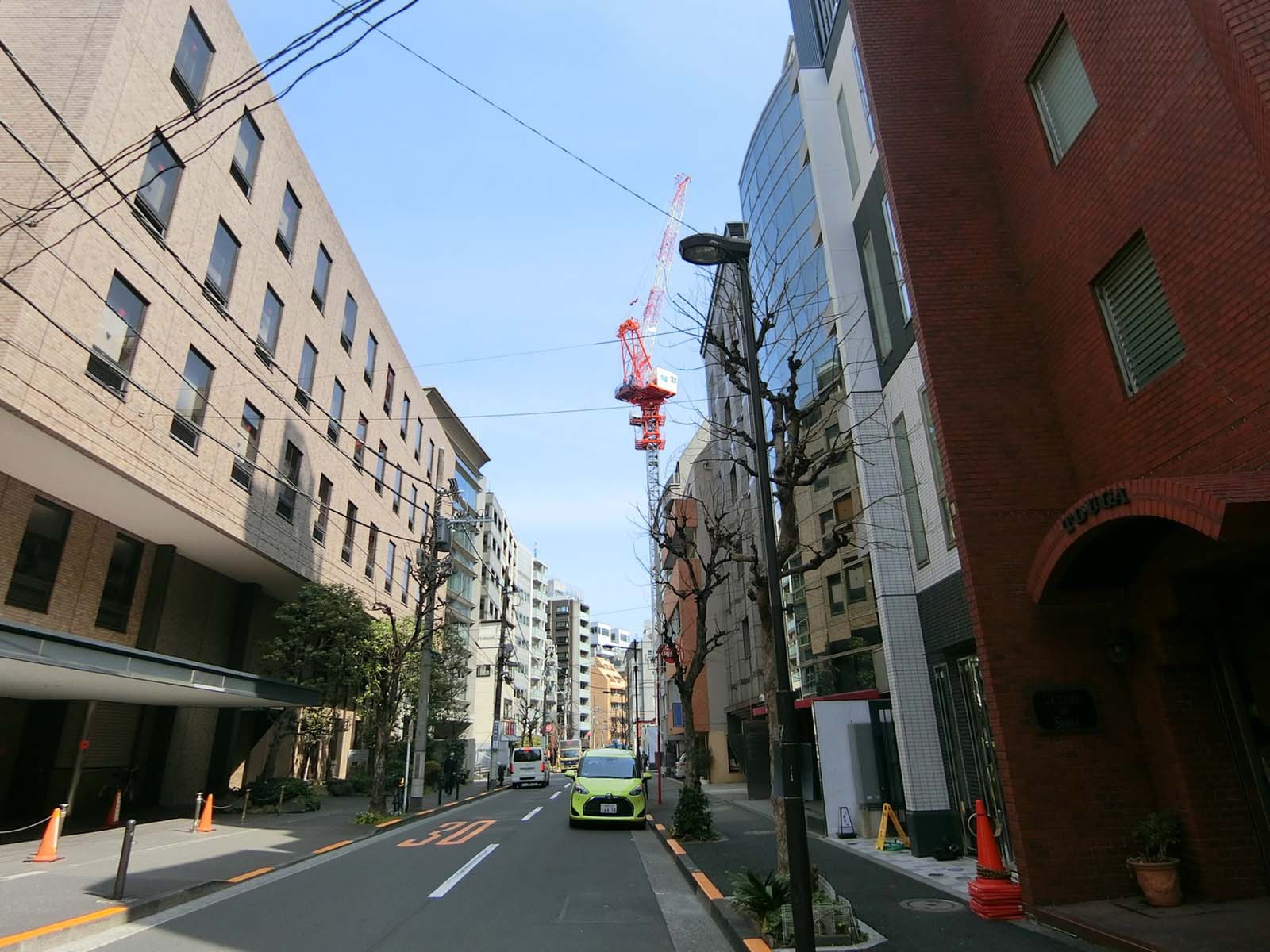 花ビル前面の通り