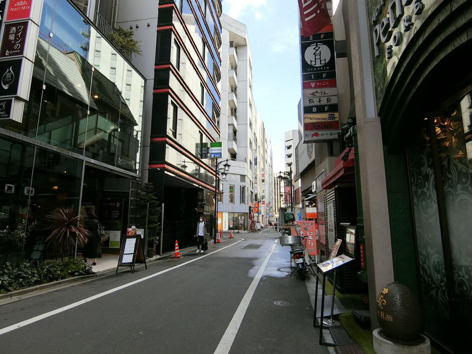PLAZAEST新宿三丁目ビル前面の通り