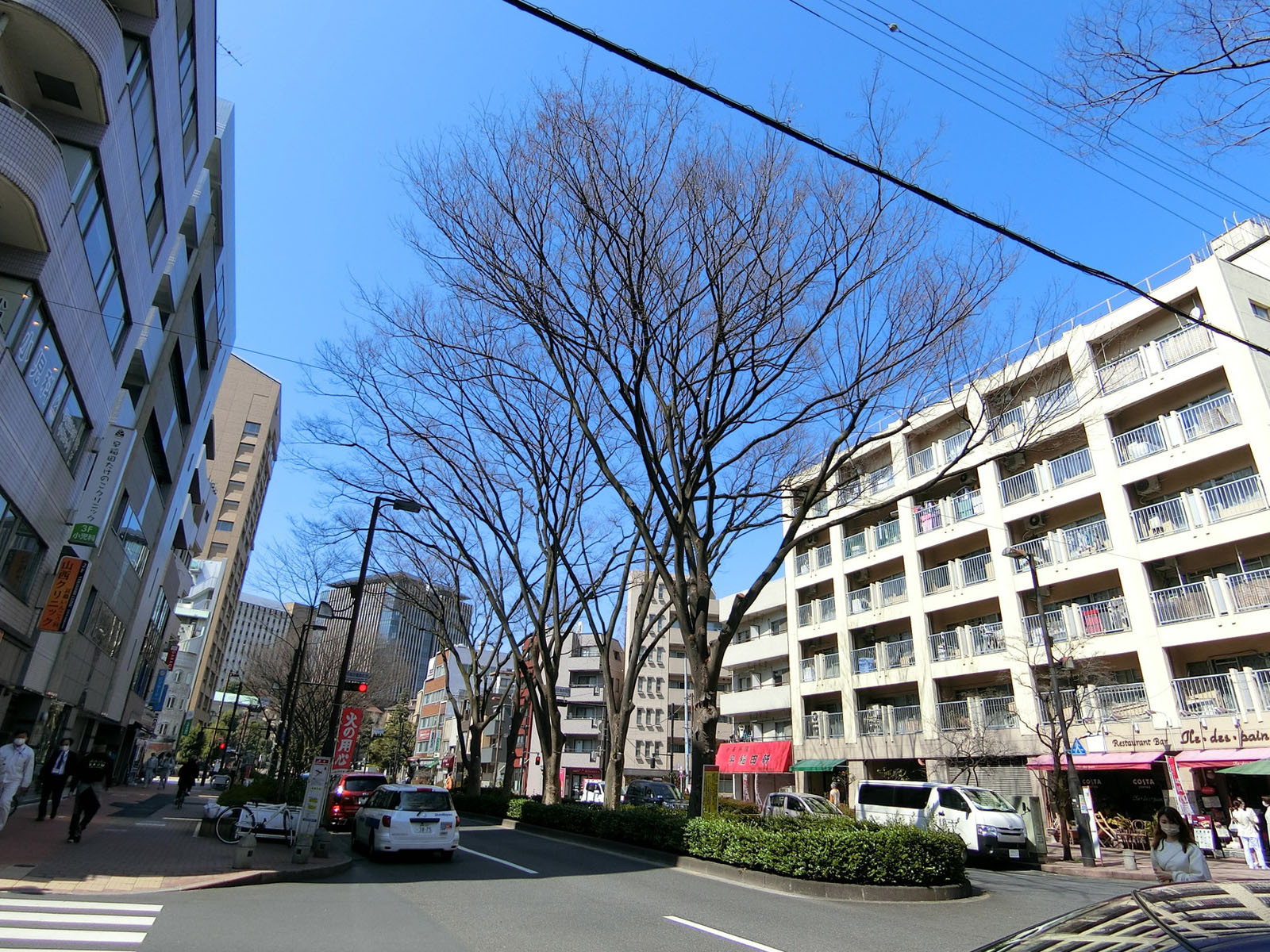 付近の外苑東通り