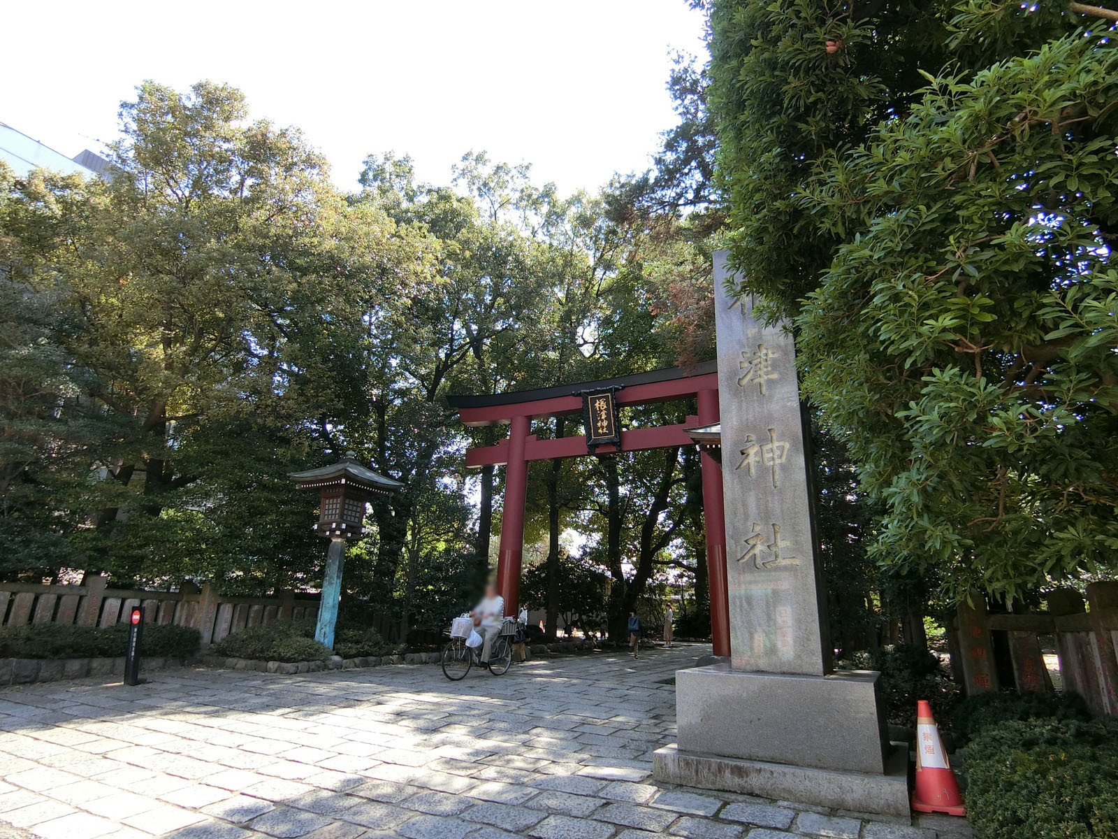 付近の根津神社