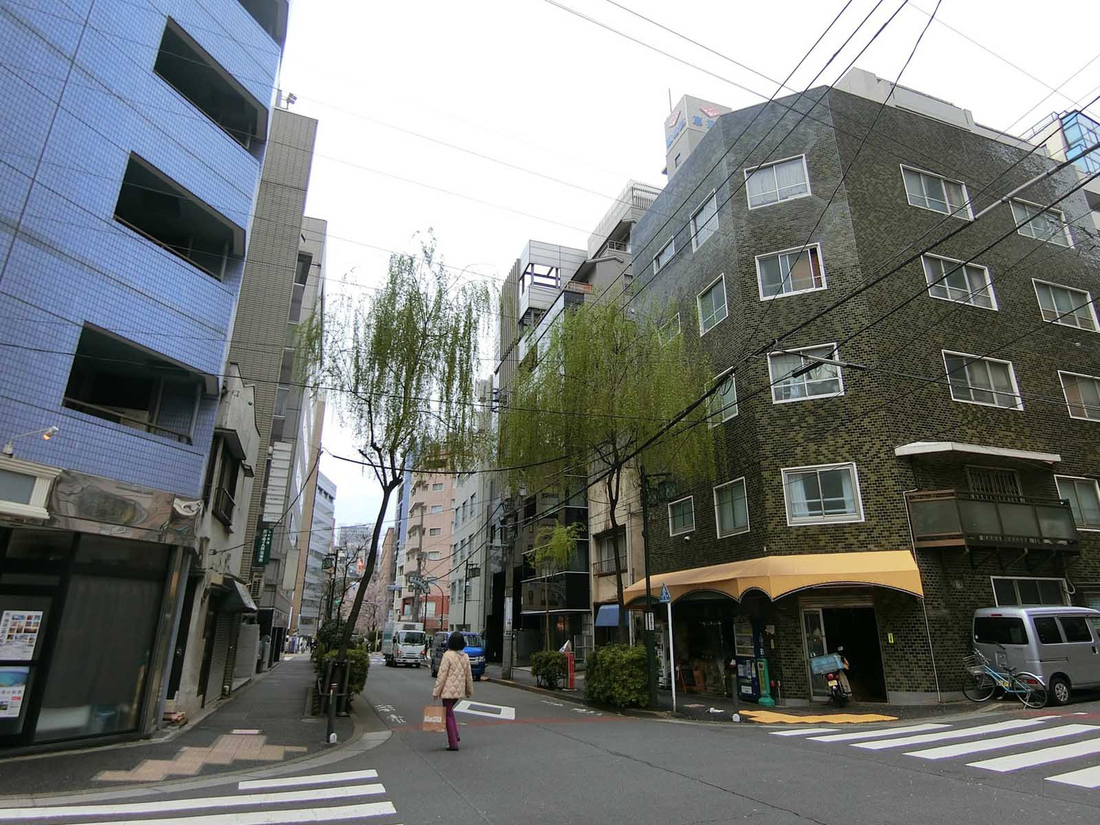 千寿ビル前面の通り