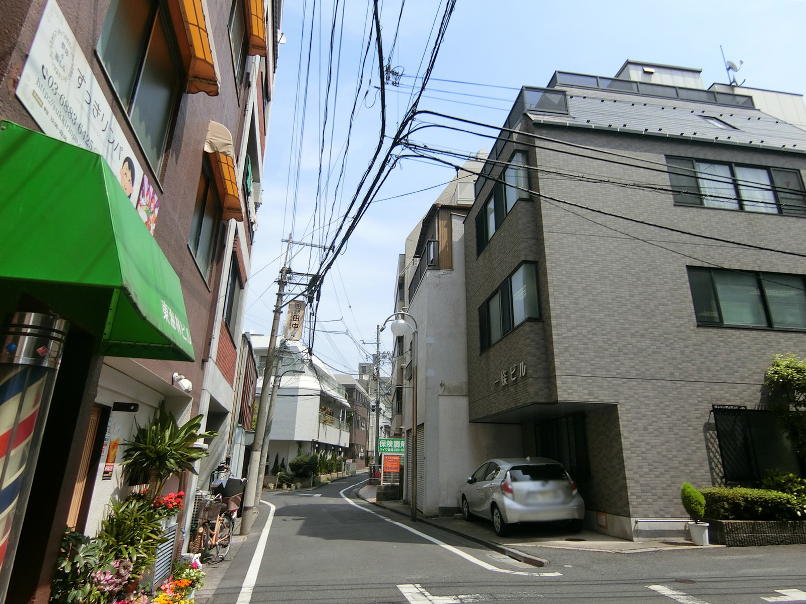 NTビル前面の通り