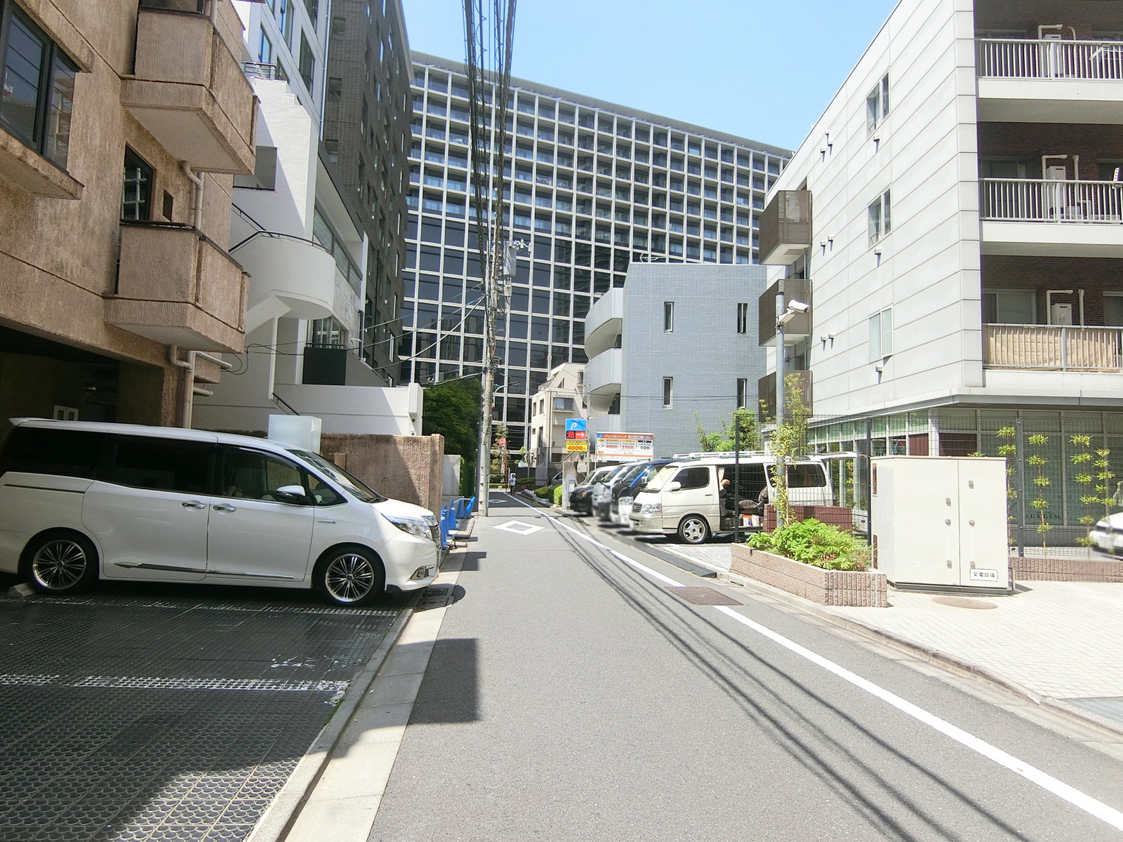 氷川アネックス2号館前面の通り