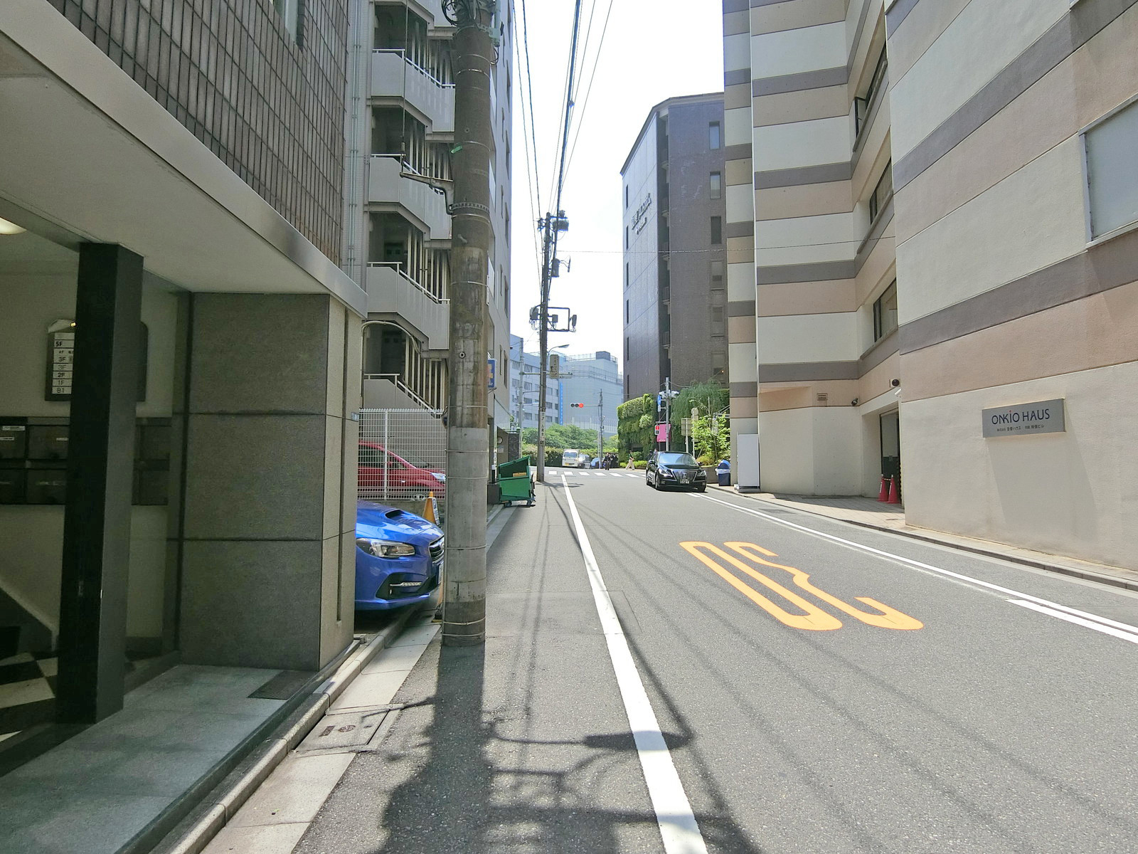 7DBldg前面の通り