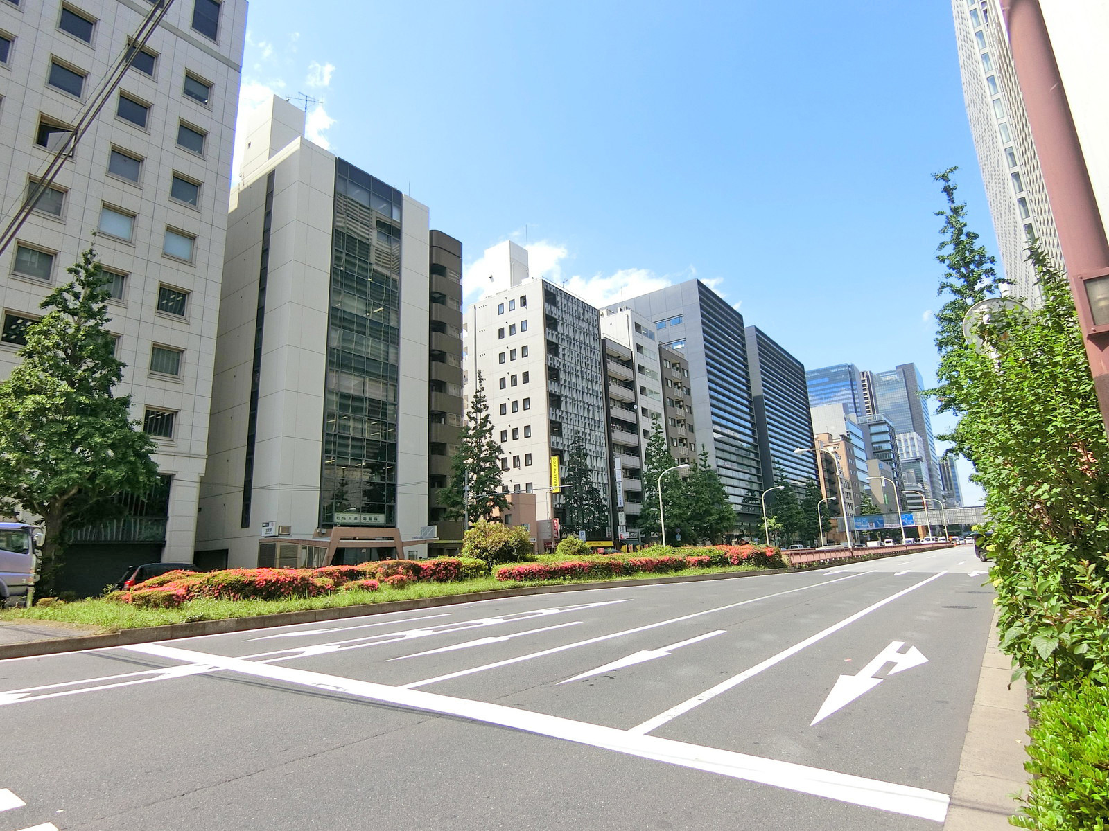 昭和通り沿いに立地