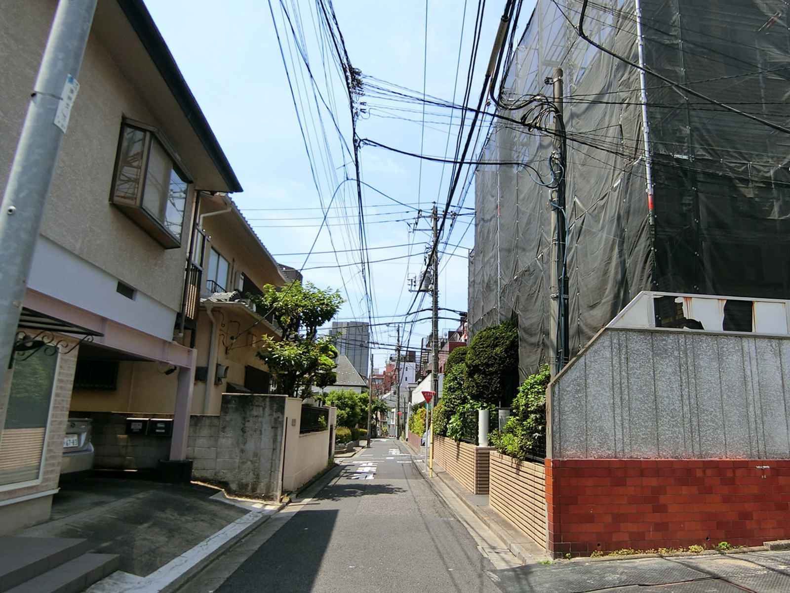 ヴェルデュールビル前面の通り