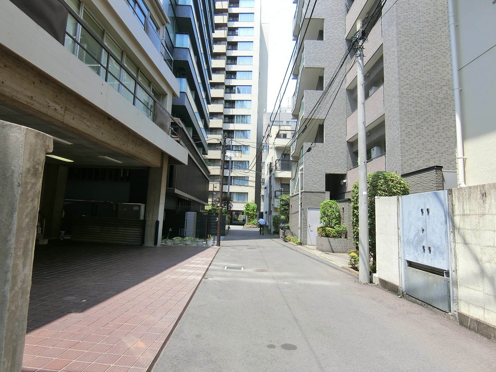第2東郷パークビル前面の通り
