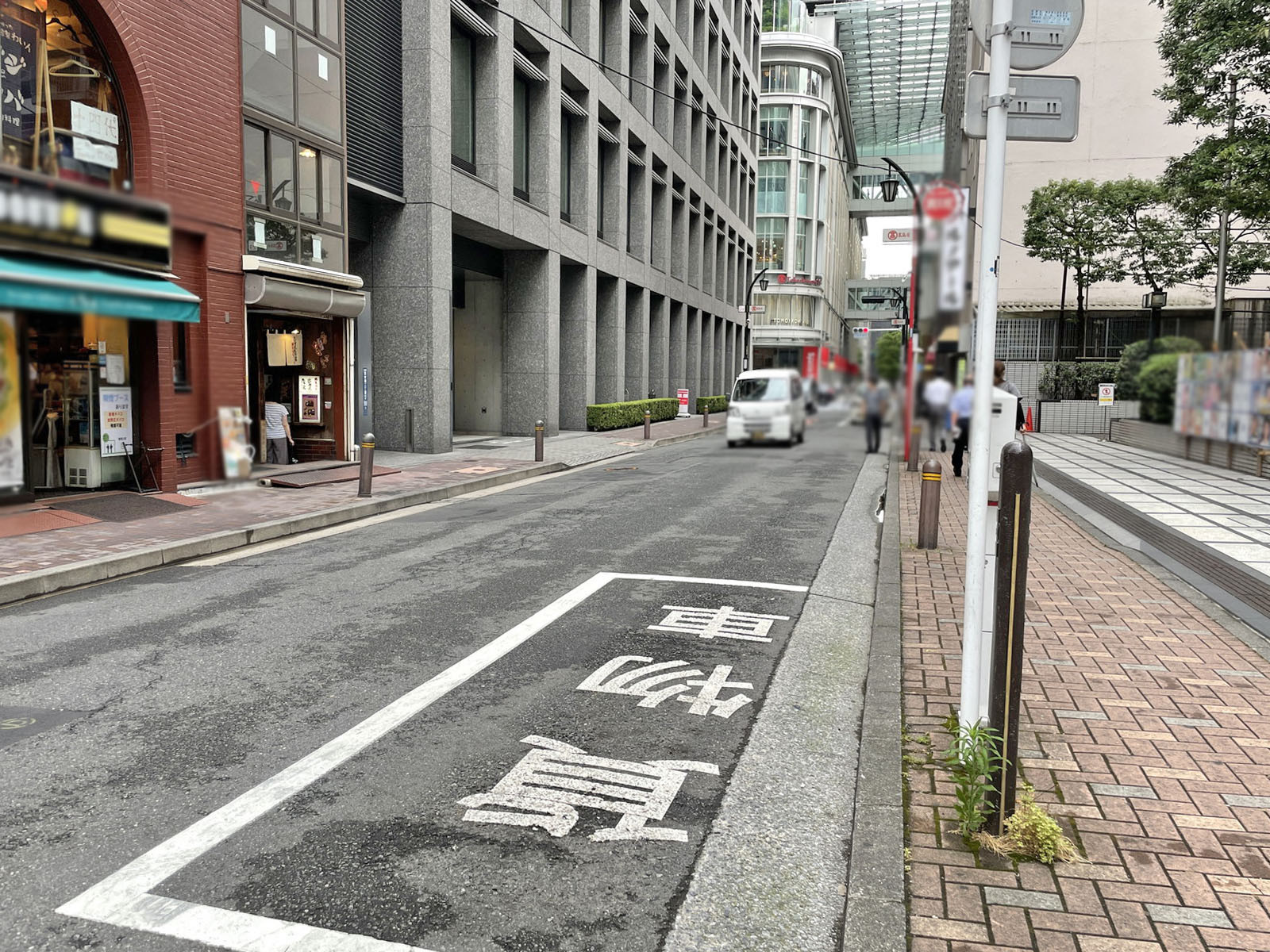 日本橋プラザビル前面のさくら通り