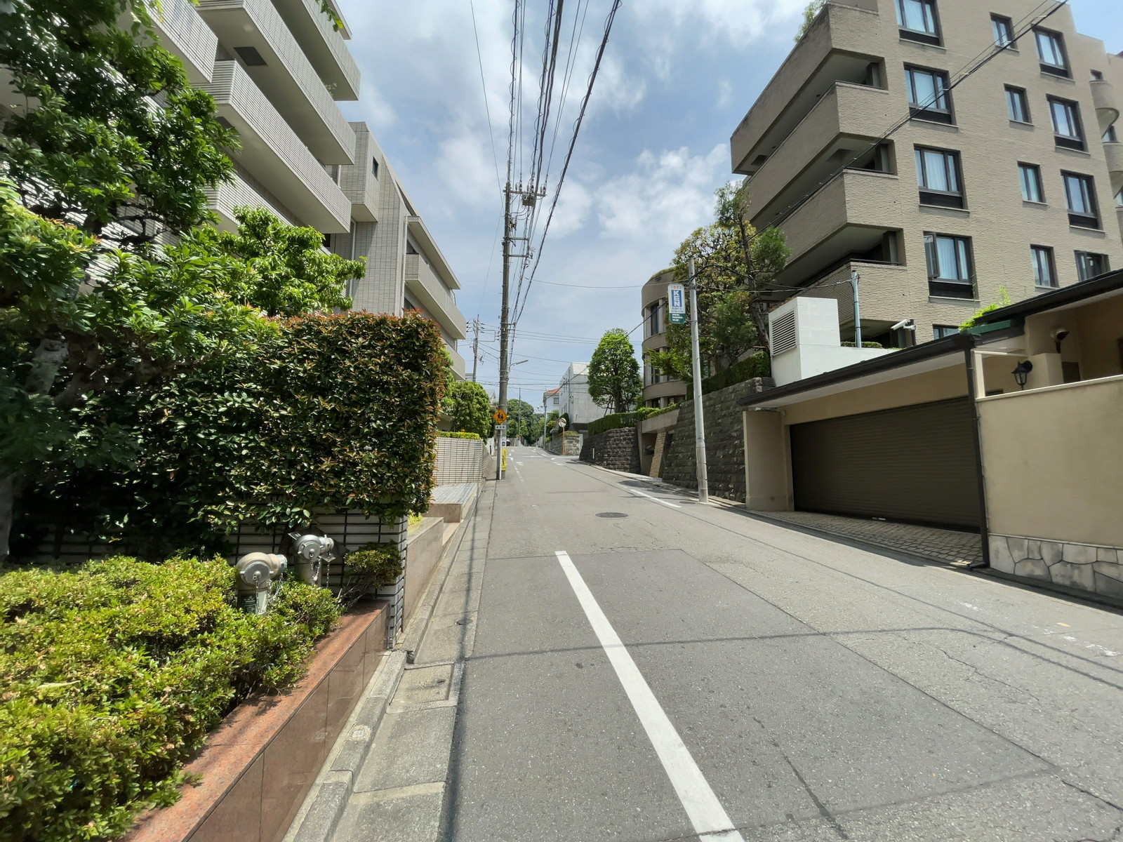 ミラドール都立大前面の通り