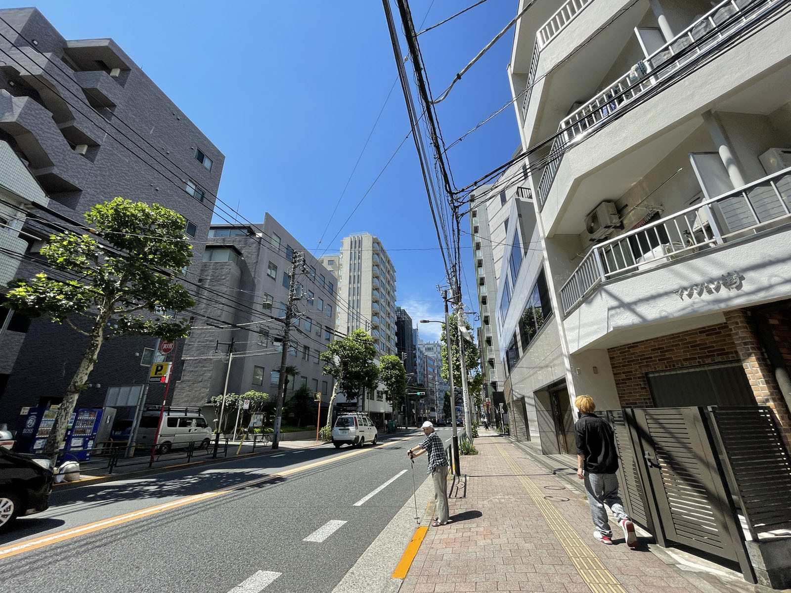 付近の早稲田通り