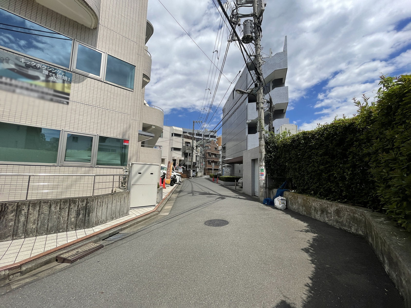 谷口ビル前面の道路