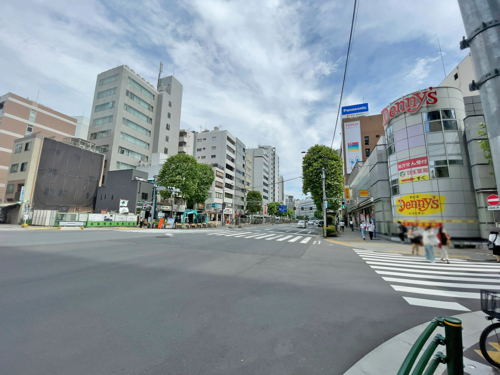 至近の新大橋通り
