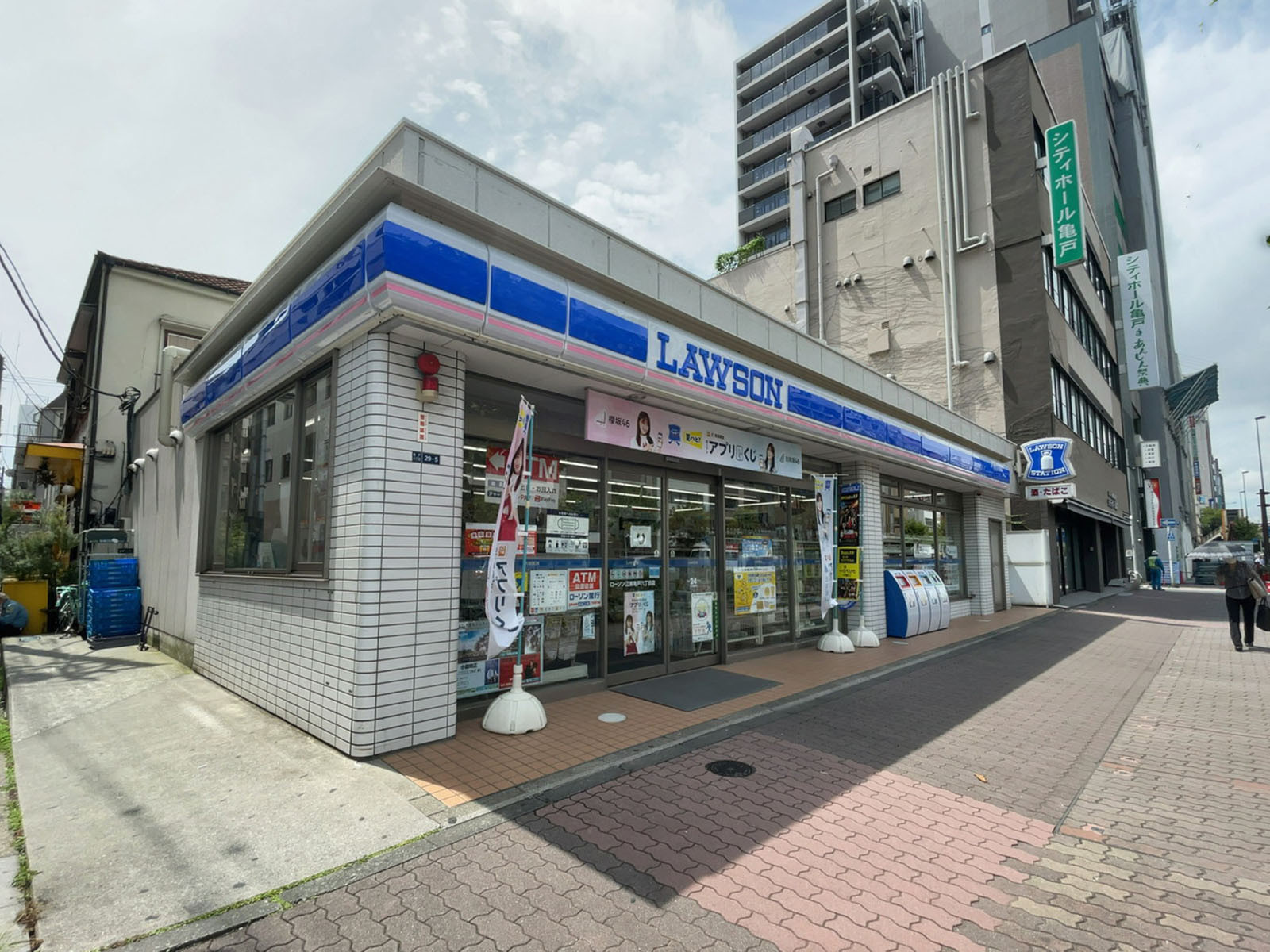 徒歩3分のローソン 江東亀戸六丁目店