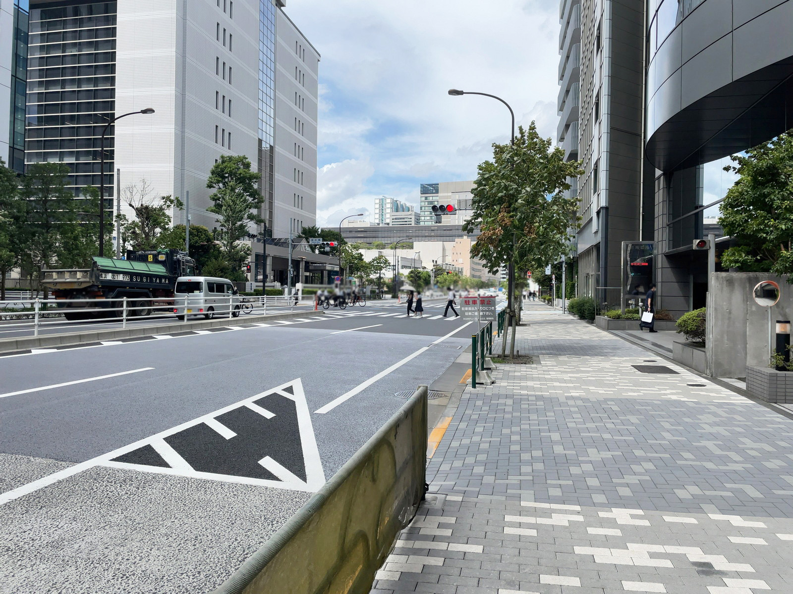 oak港南品川前面の旧海岸通り