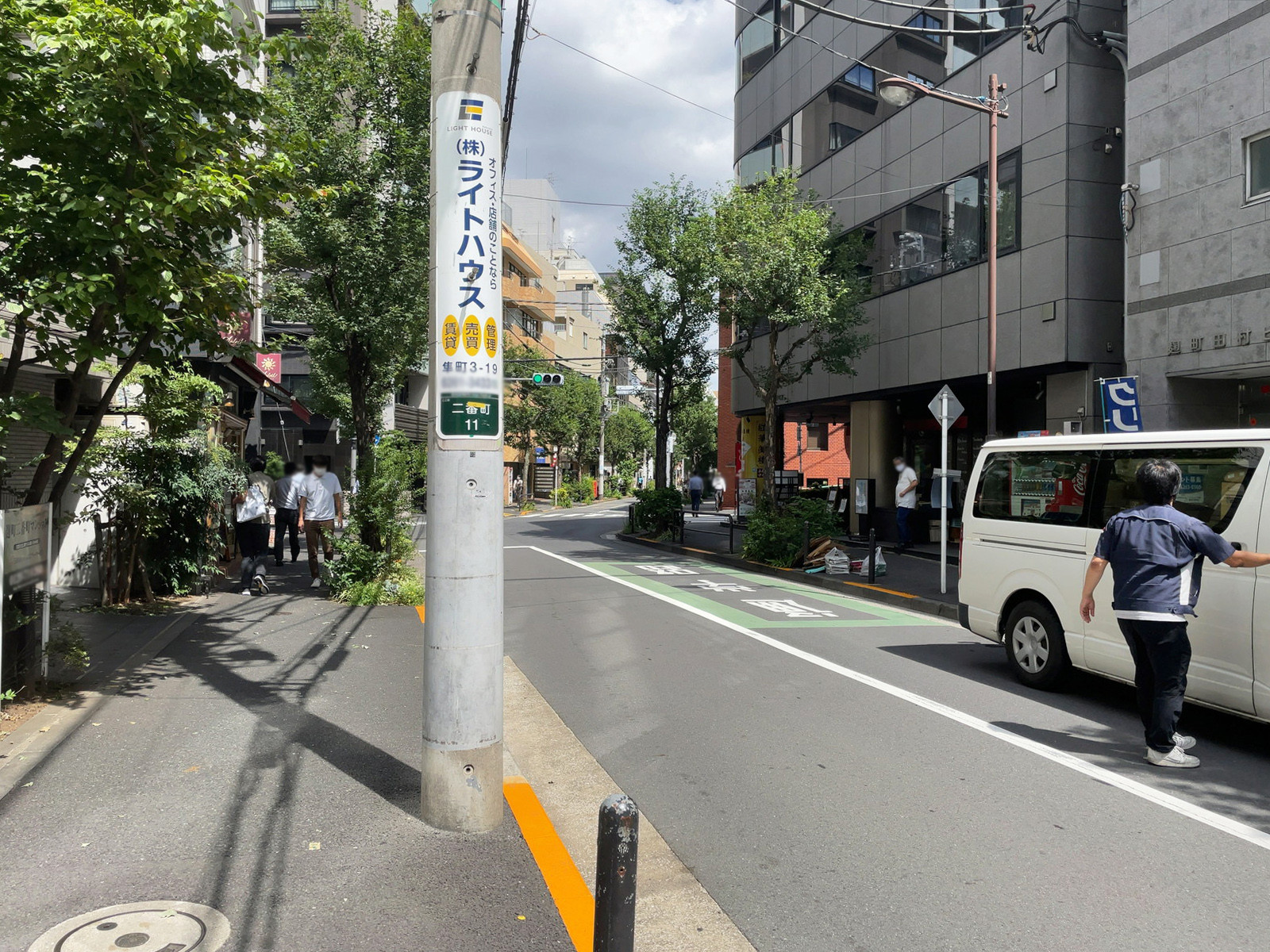 相互二番町ビルディング別館前面の通り