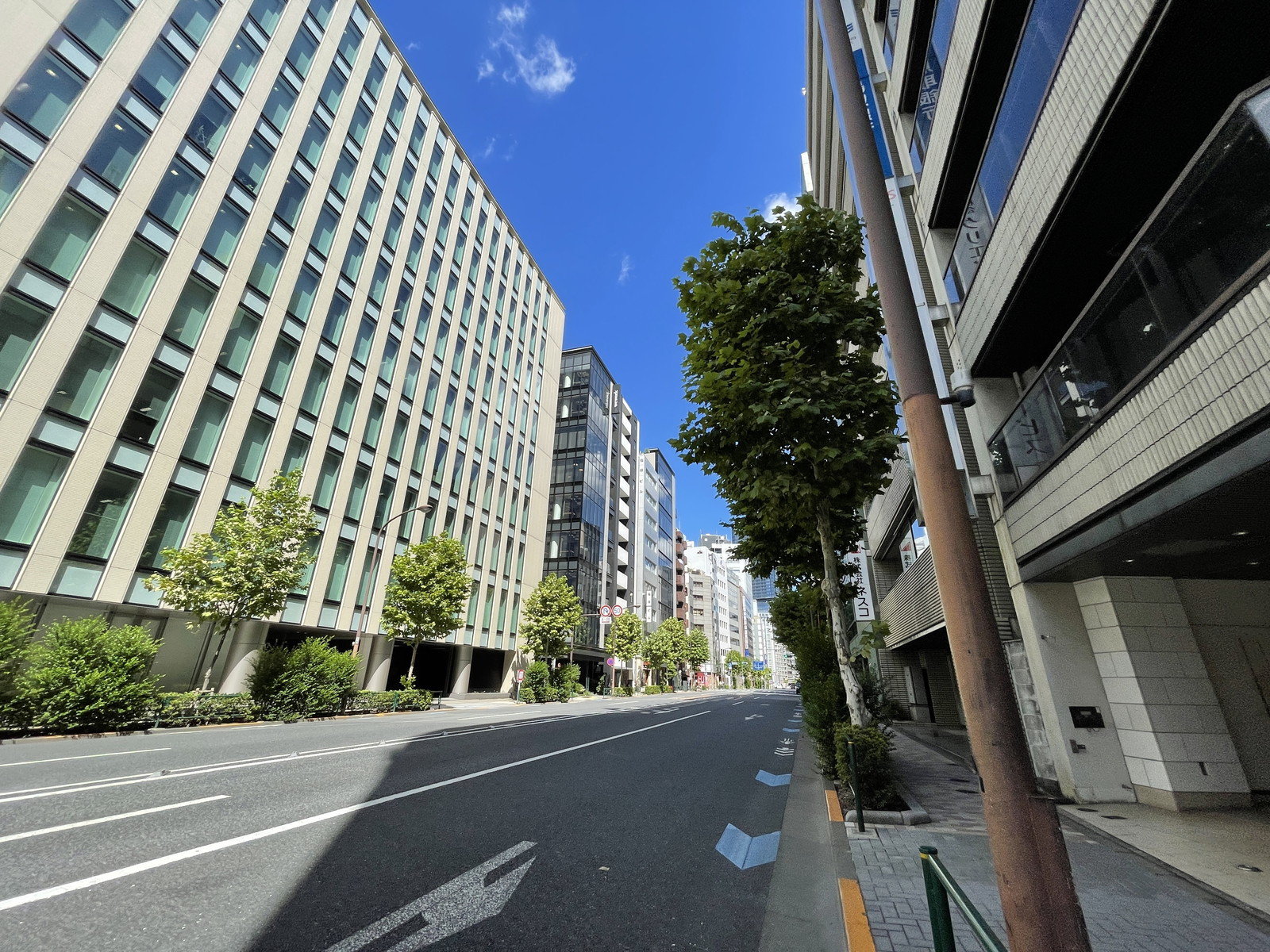 ミレーネ神田PREX前面の通り