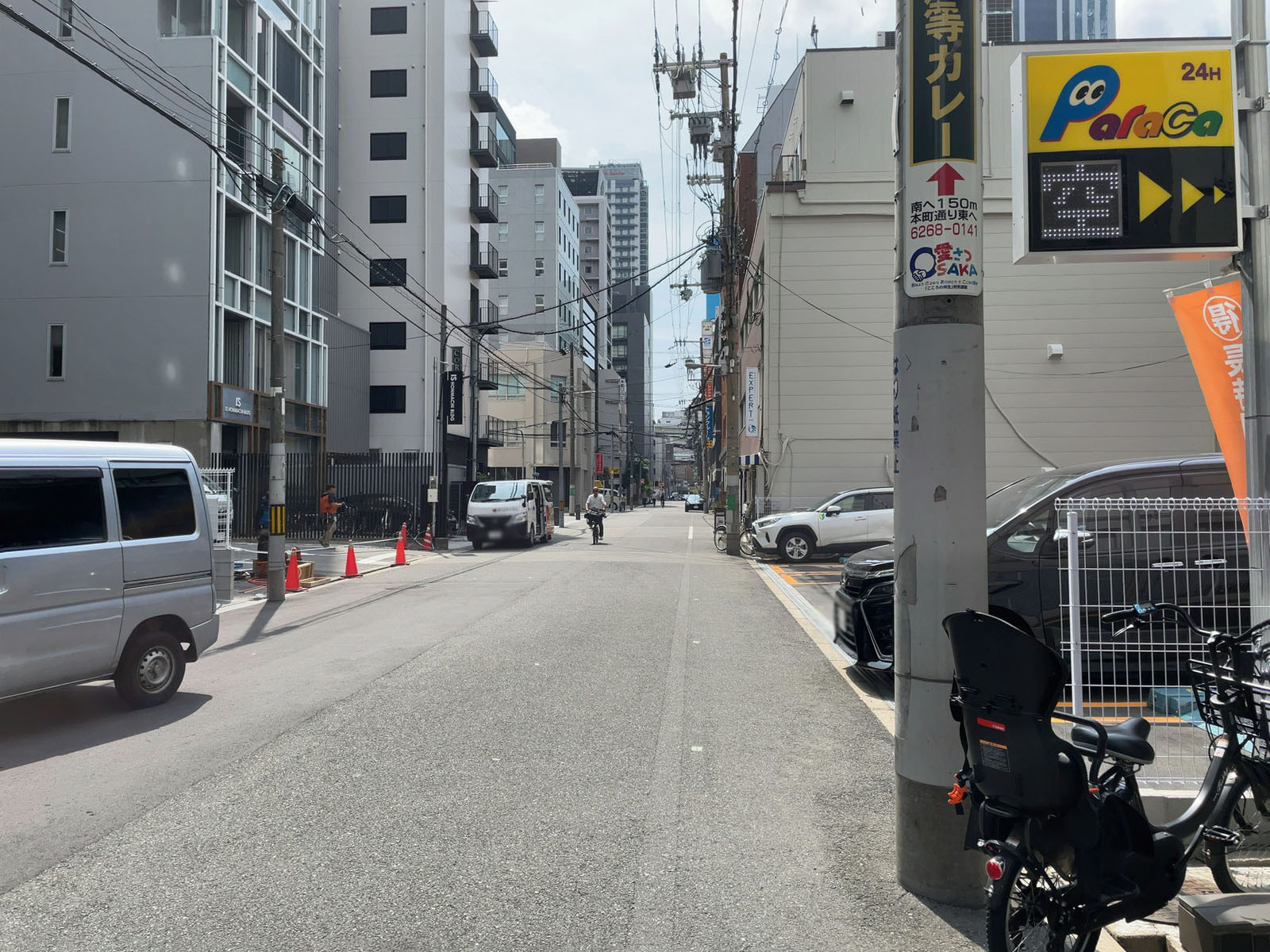 本町原田ビル前面の通り