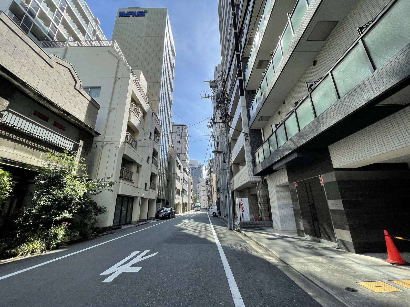 MARUEIビル前面の通り