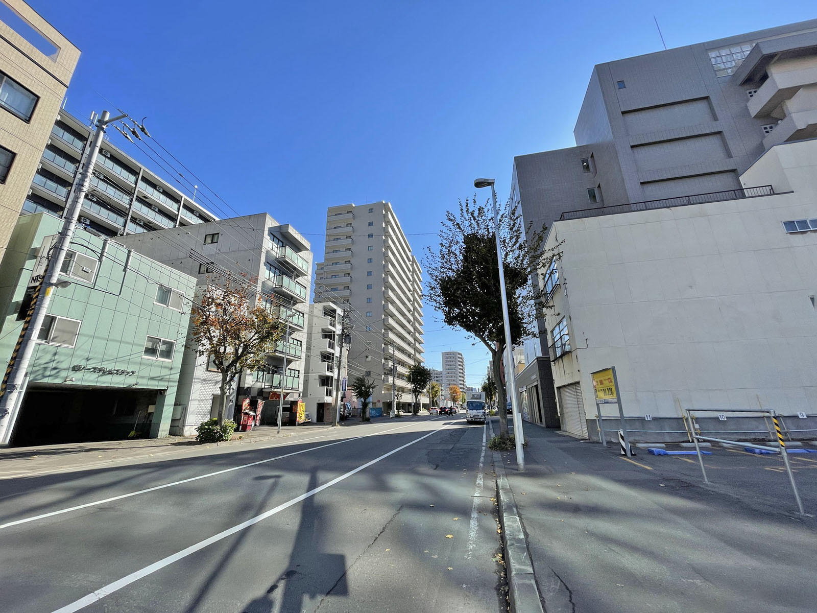 リッチ植物園ビル前面の通り