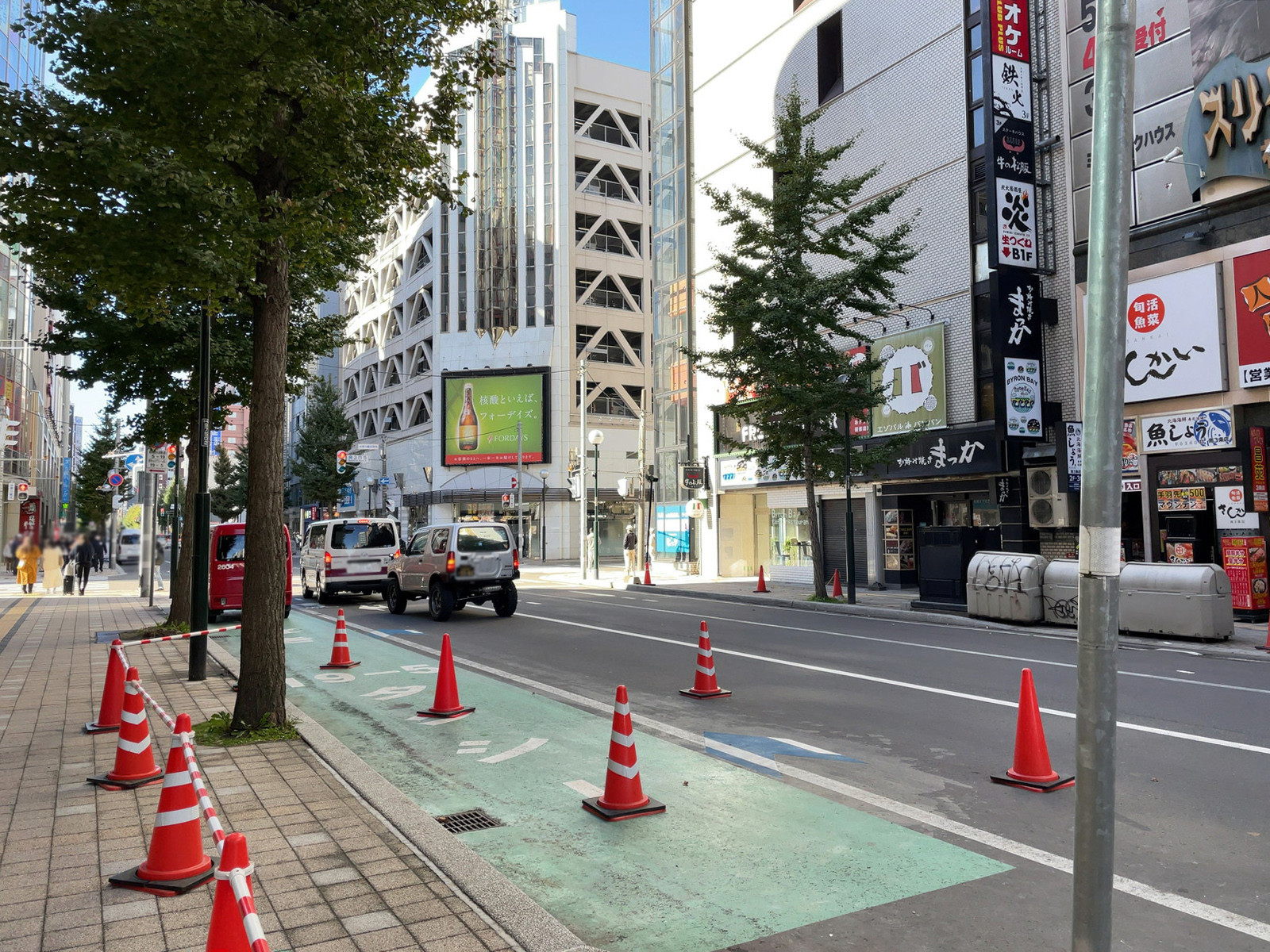 アーバン札幌ビル前面の通り